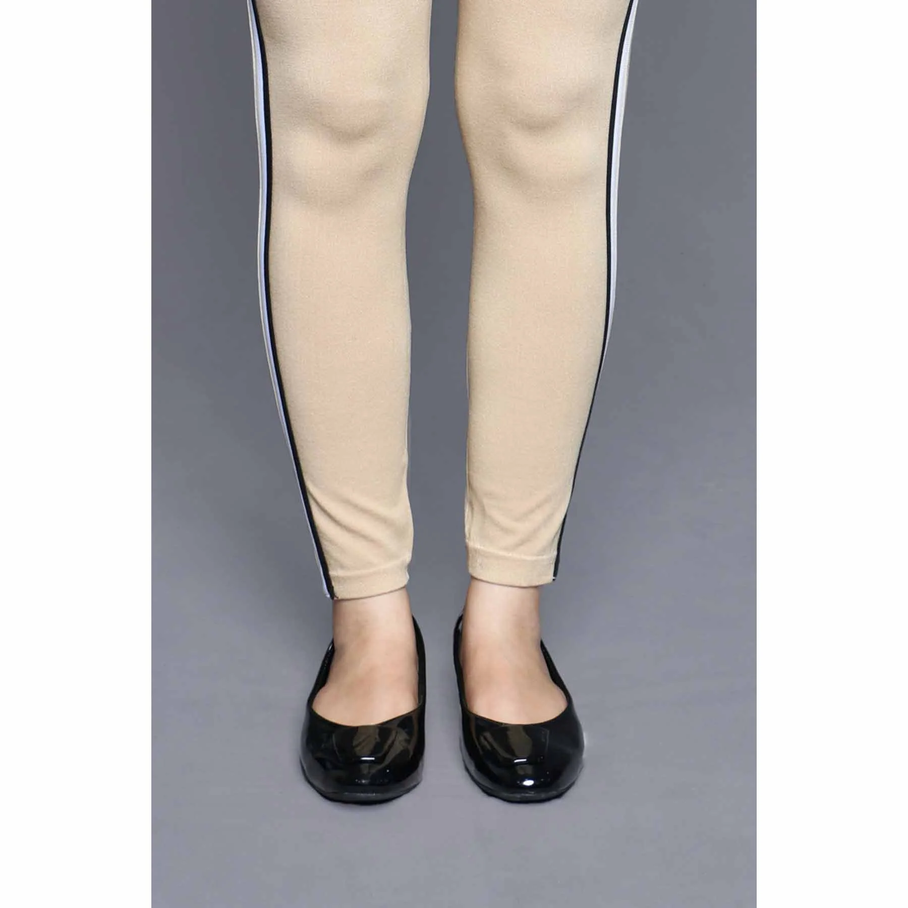 Khaki Color Lowers Plain Tights PN2061