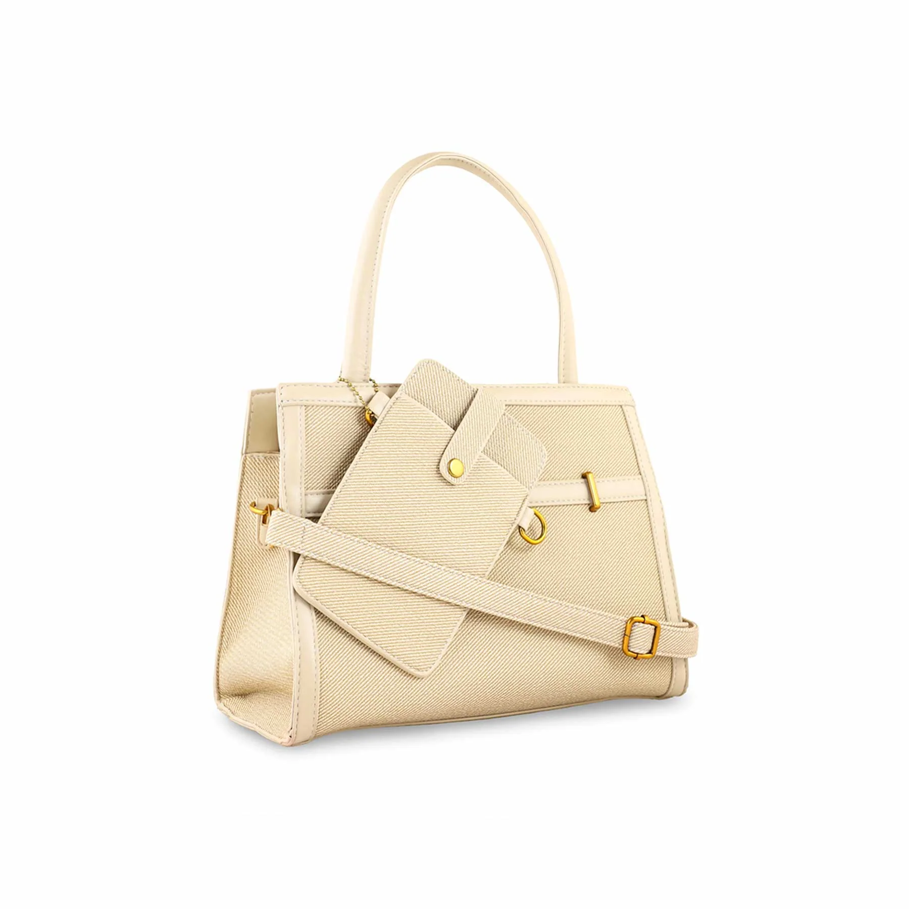 Khaki Formal Hand Bag For Women P36157 - Image 2