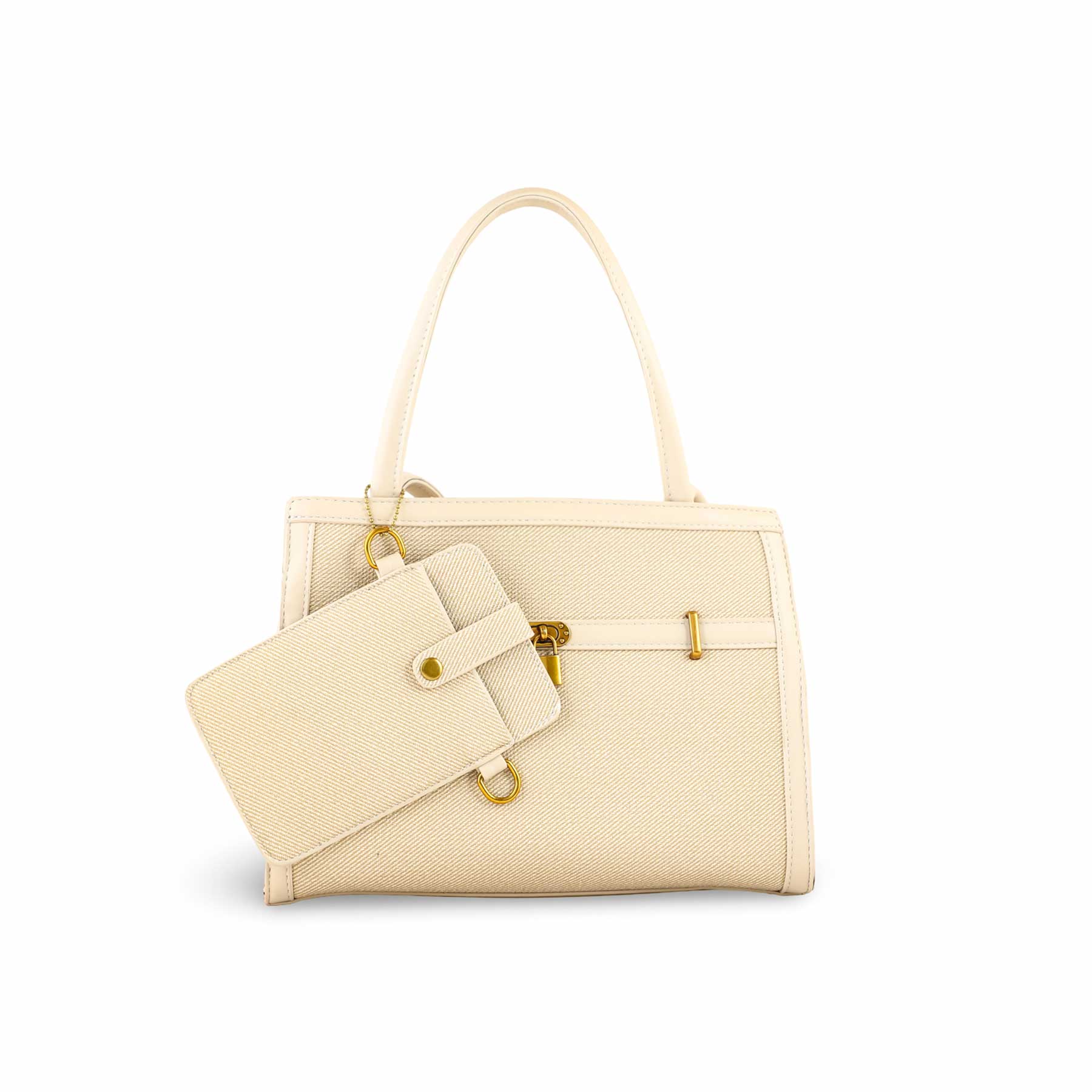 Khaki Formal Hand Bag For Women P36157 - Image 3
