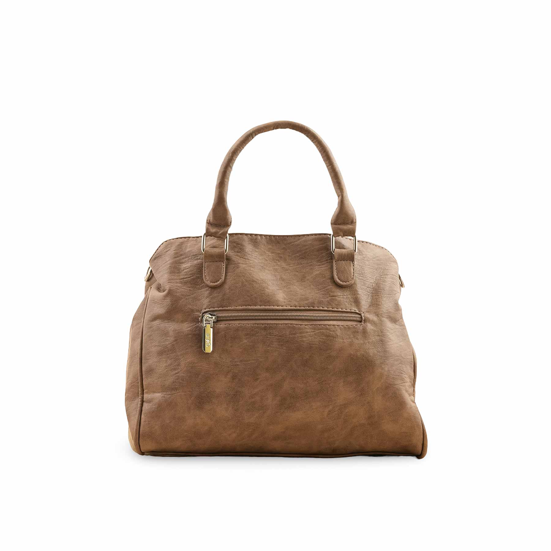 Khaki Formal Hand Bag For Women P36350 - Image 3