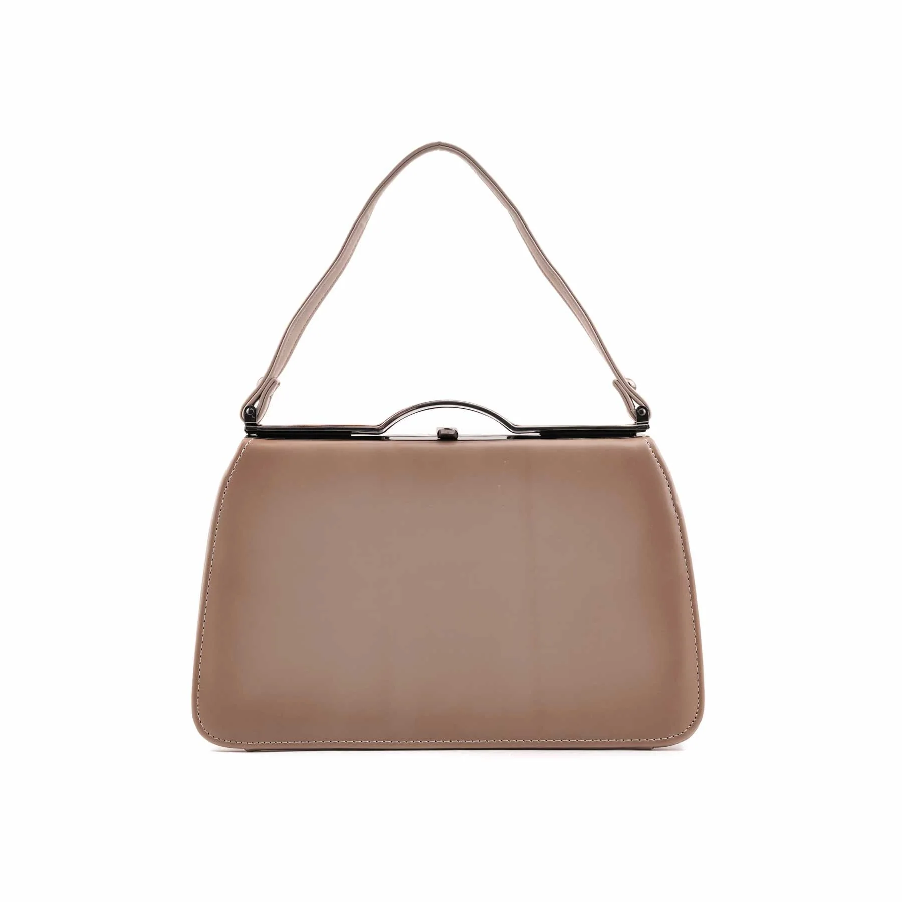 Khaki Formal Hand Bag For Women P36472 - Image 2