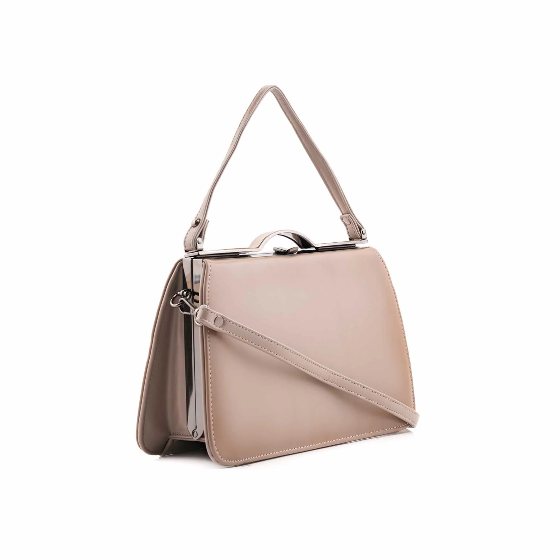 Khaki Formal Hand Bag For Women P36472 - Image 3