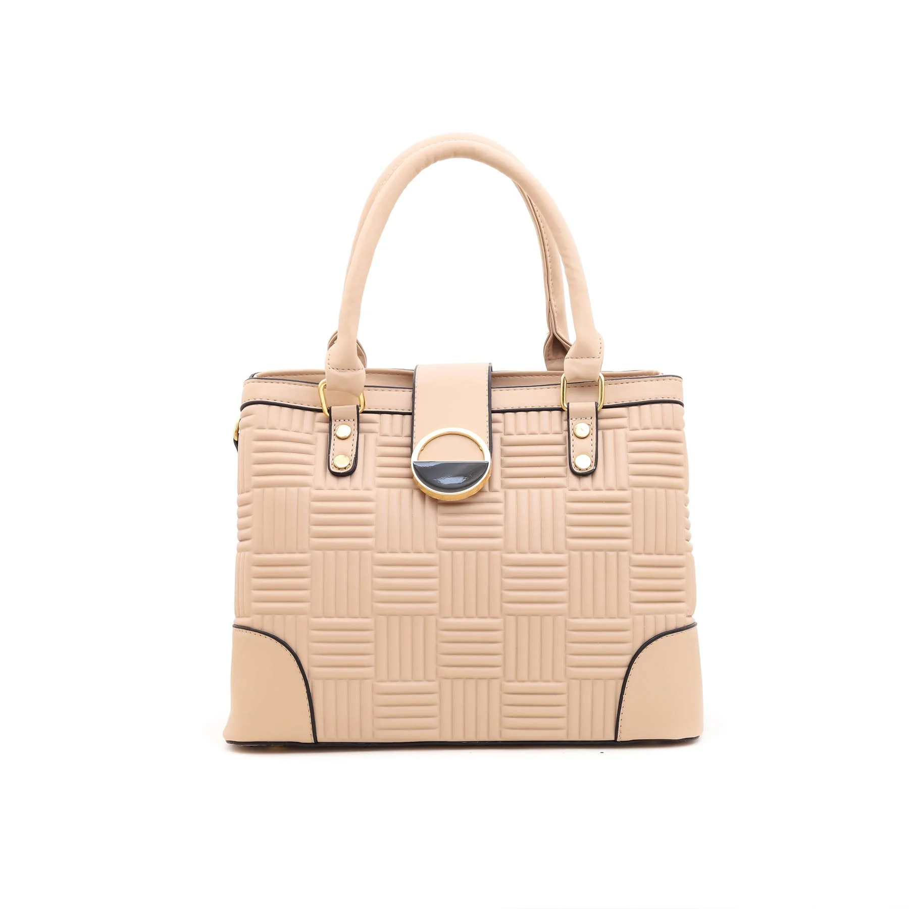 Khaki Formal Hand Bag P35609 - Image 2