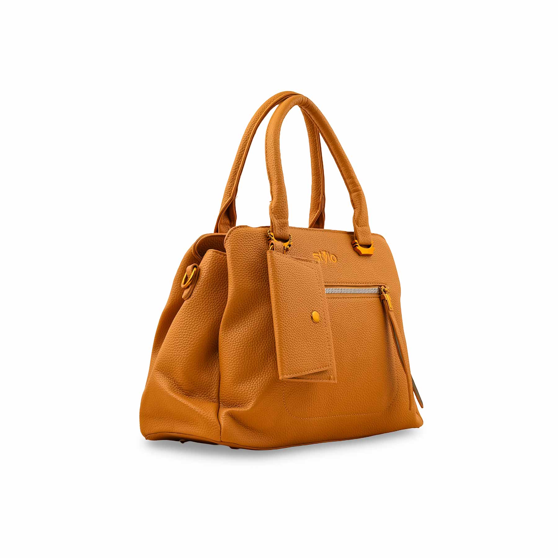 Khaki Formal Hand Bag P36150 - Image 3