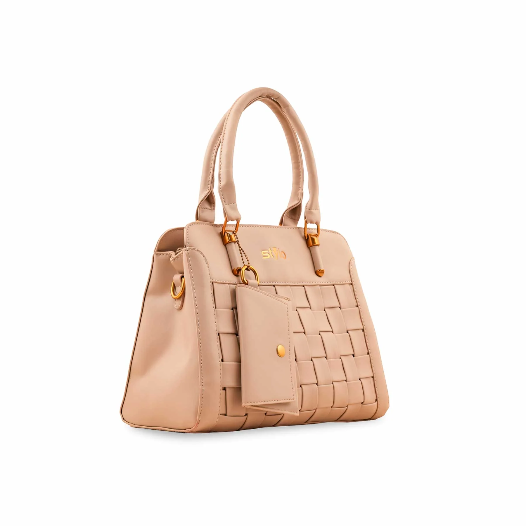 Khaki Formal Hand Bag P36154 - Image 3