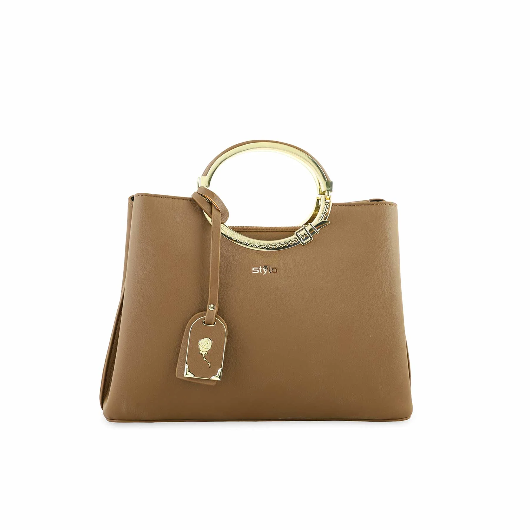 Khaki Formal Hand Bag P36255 - Image 2