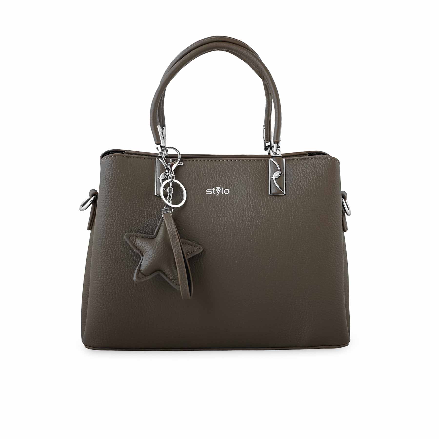 Khaki Formal Hand Bag P36263 - Image 2