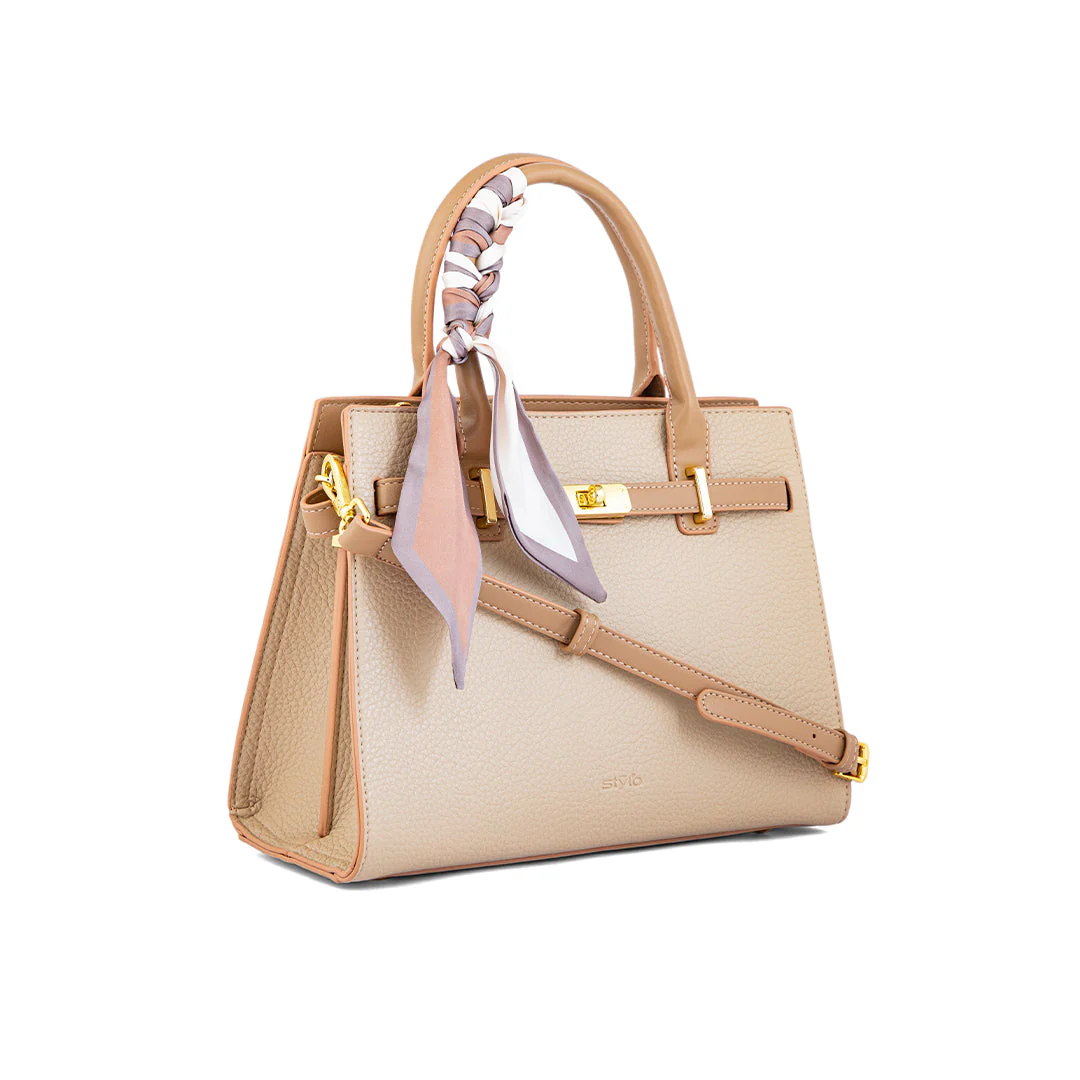 Khaki Formal Hand Bag P36342 - Image 2