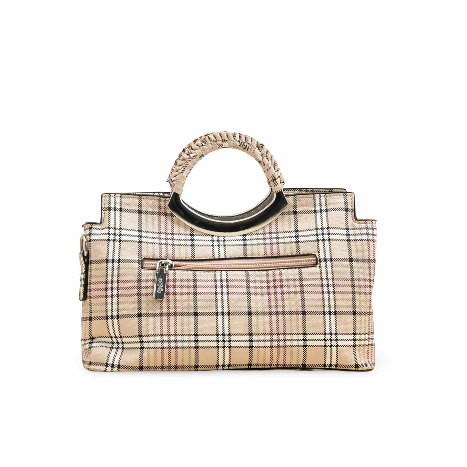 Khaki Formal Hand Bag P36395 - Image 3
