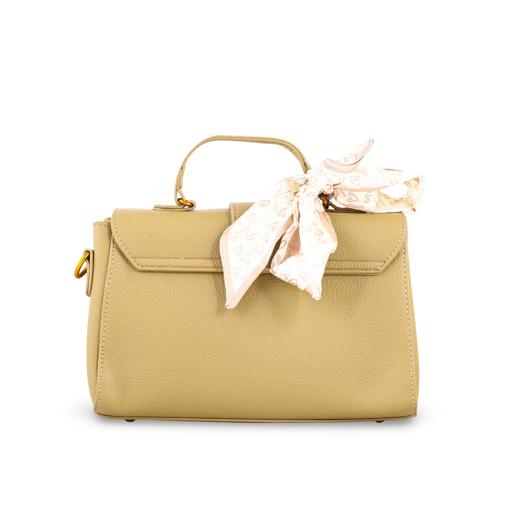 Khaki Formal Shoulder Bag For Women P36302 - Image 3