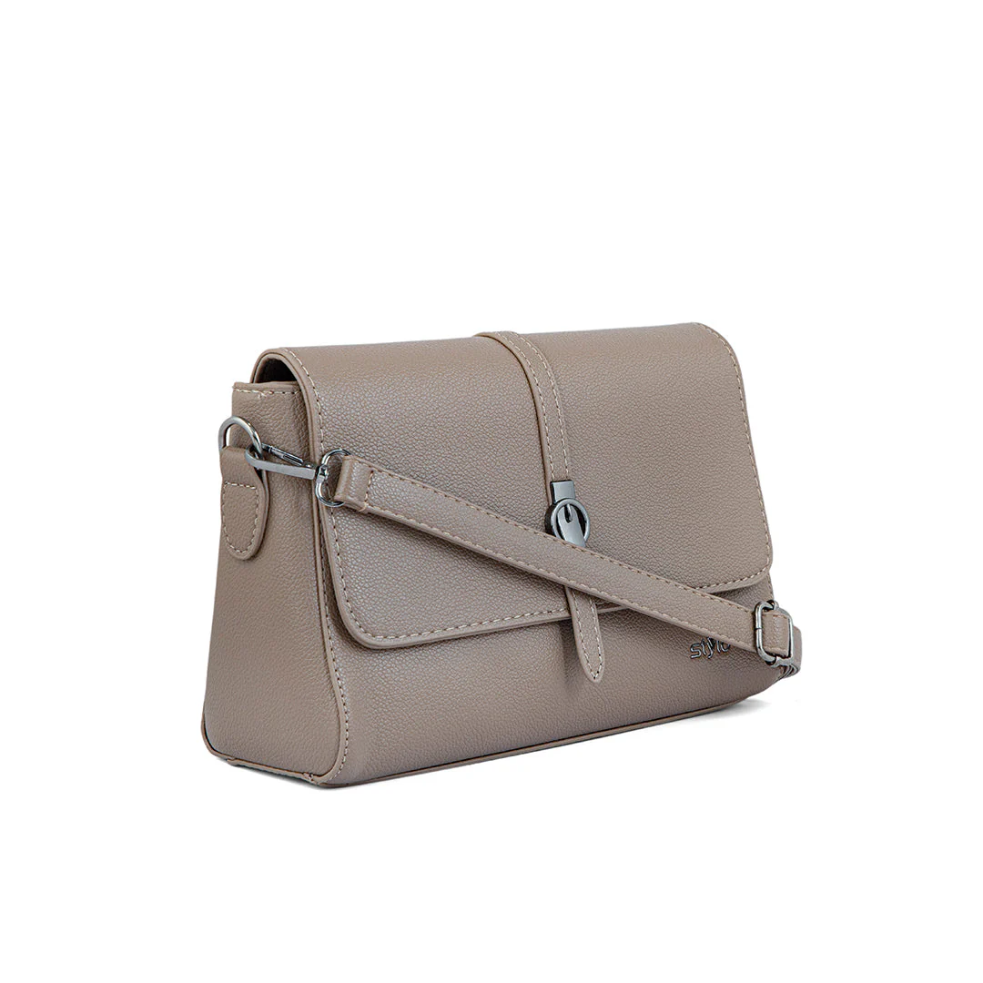 Khaki Formal Shoulder Bag P36241 - Image 3