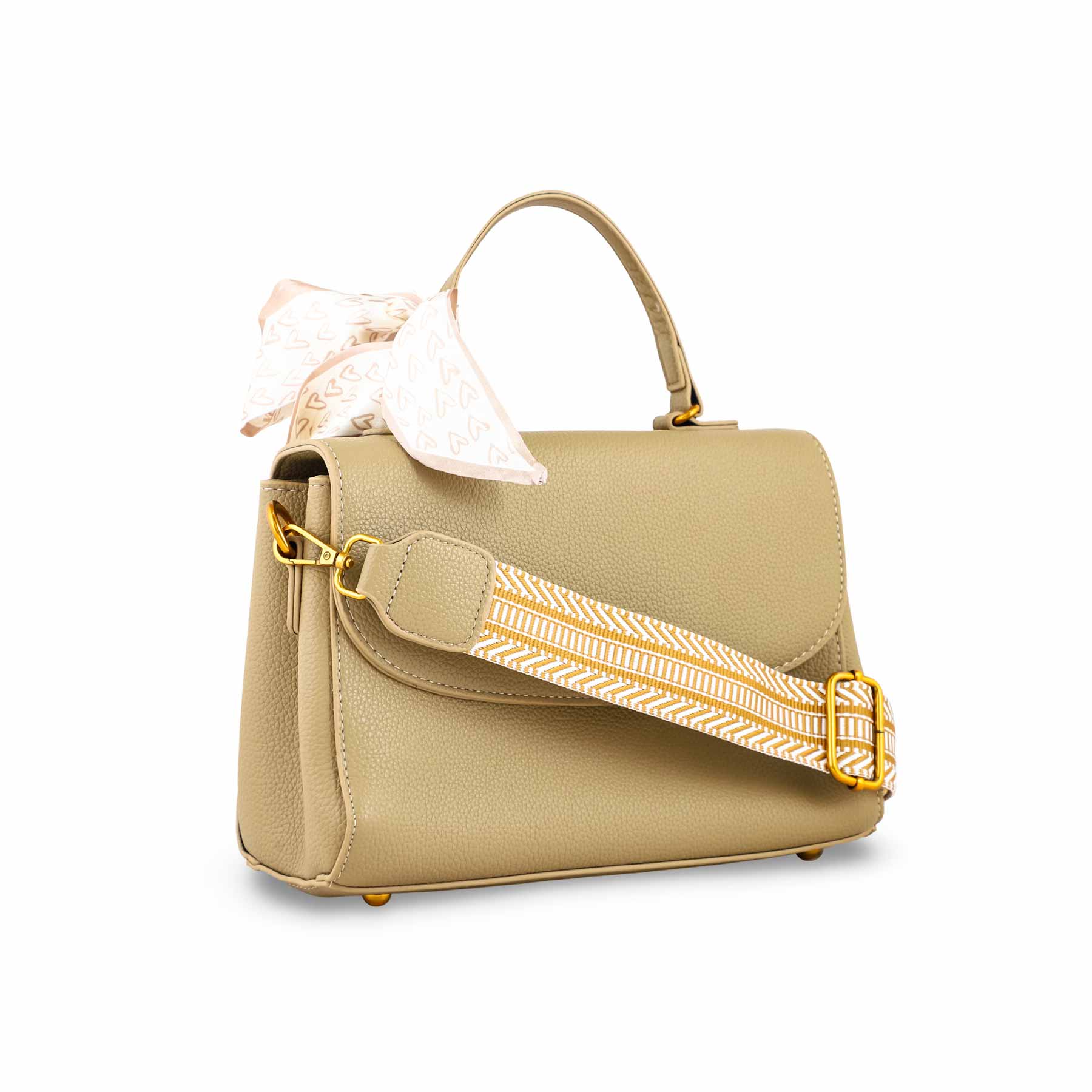 Khaki Formal Shoulder Bag P36299 - Image 3