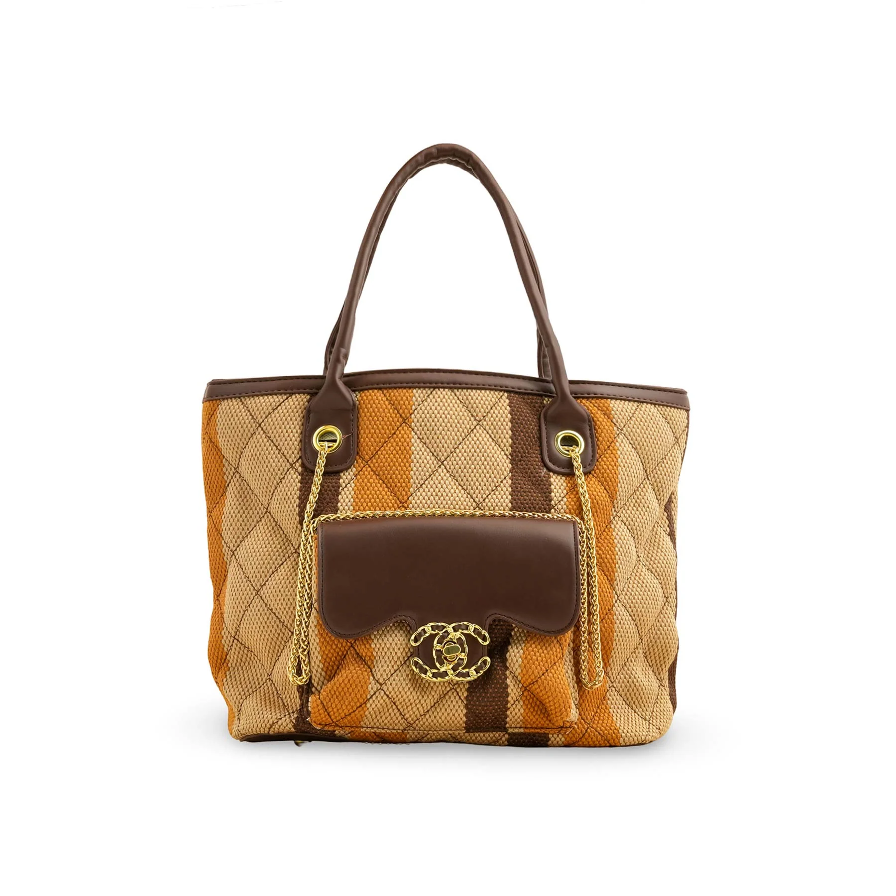 Khaki Formal Shoulder Bag P36335 - Image 2
