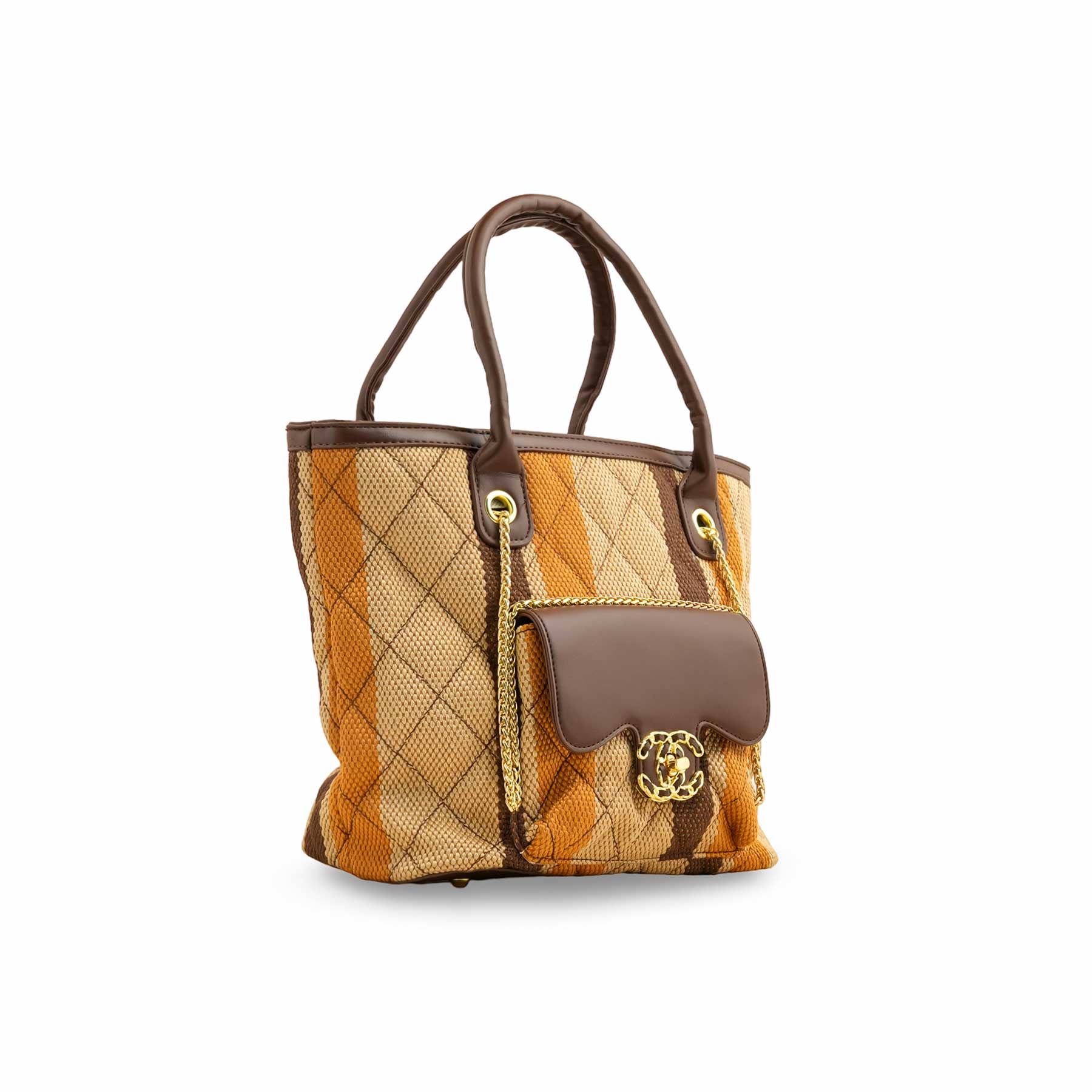 Khaki Formal Shoulder Bag P36335 - Image 3