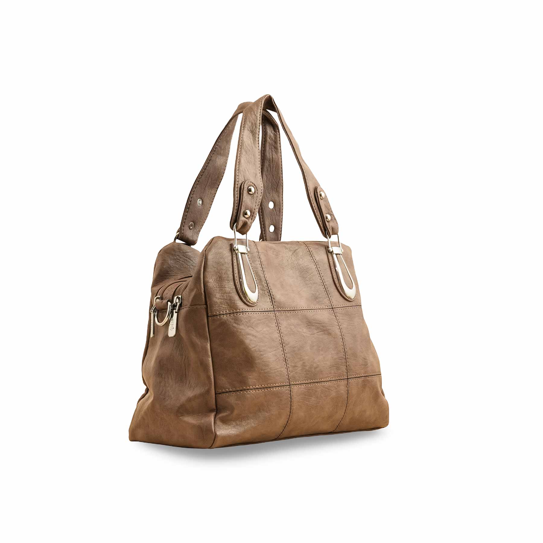 Khaki Formal Shoulder Bag P36351 - Image 2