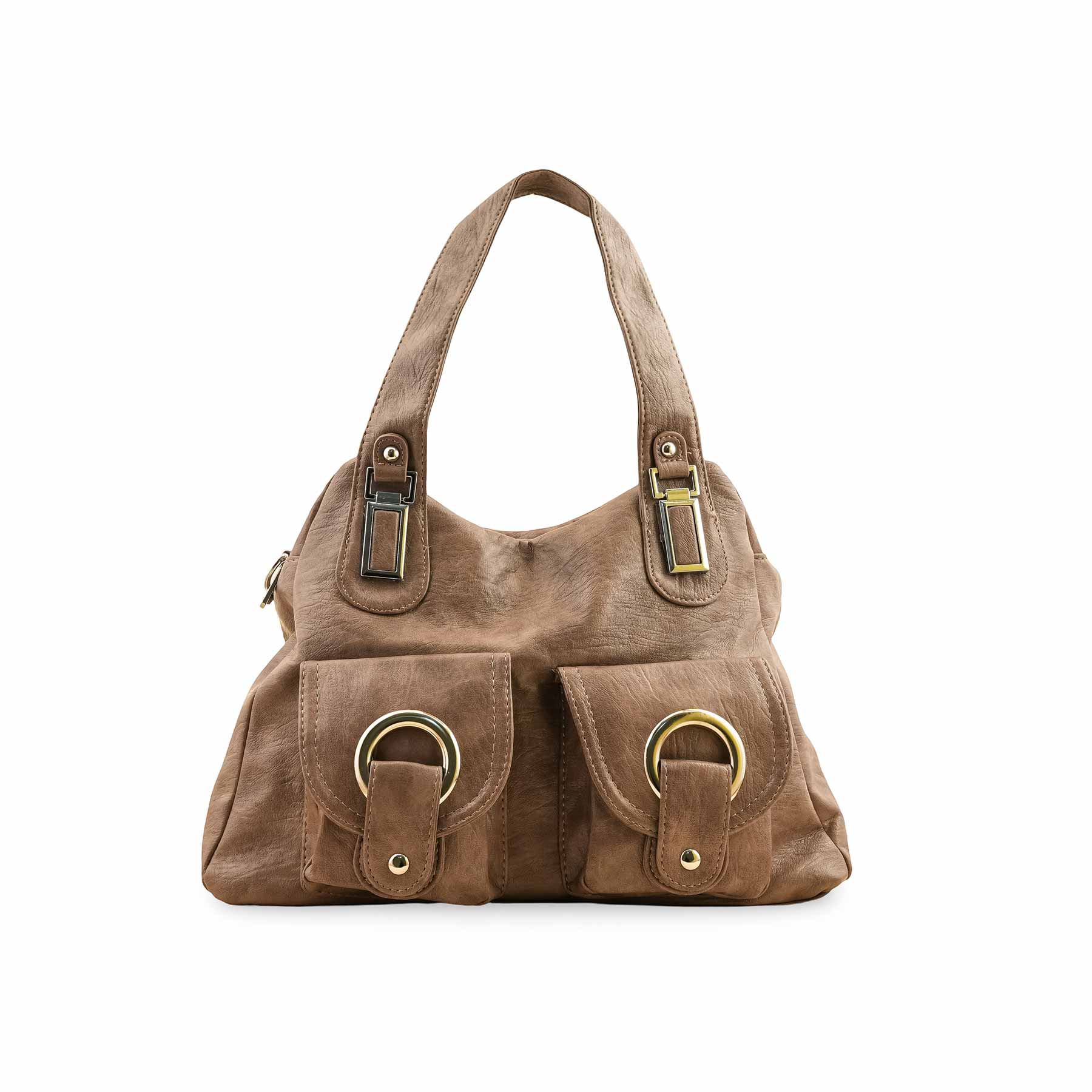 Khaki Formal Shoulder Bag P36353 - Image 2