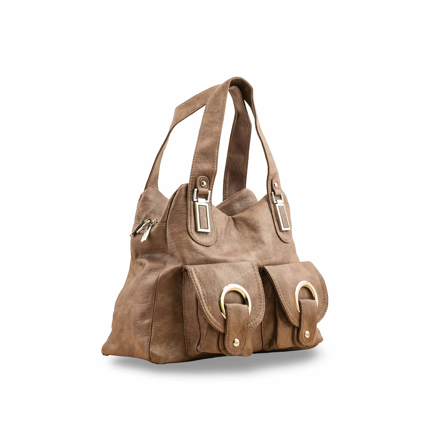 Khaki Formal Shoulder Bag P36353 - Image 3