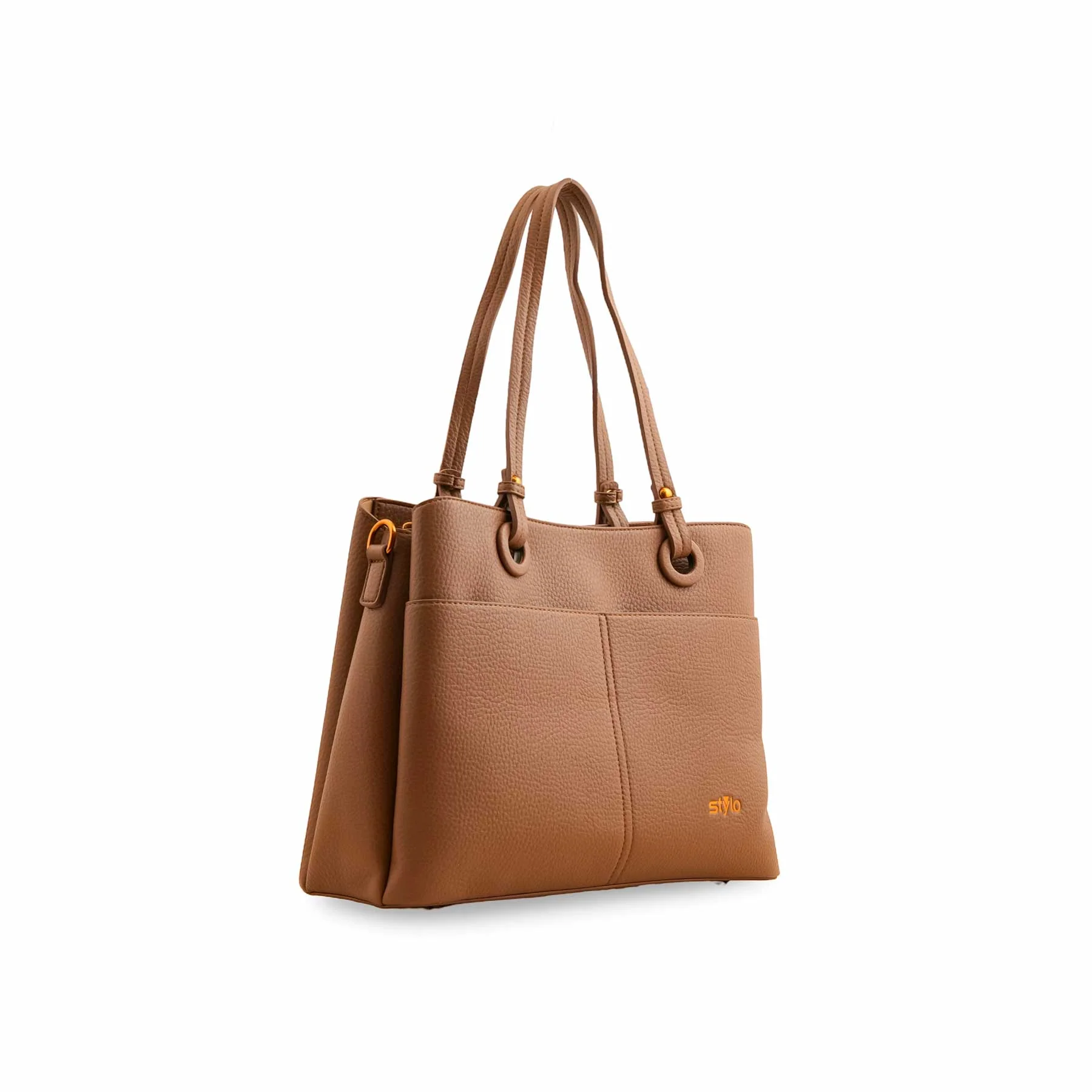 Khaki Formal Shoulder Bag P36390 - Image 3