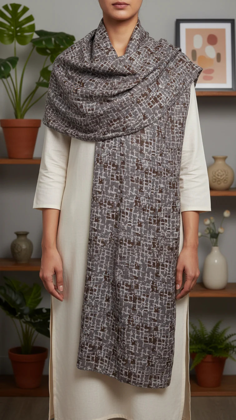 Khaki Winter Stole PN5249