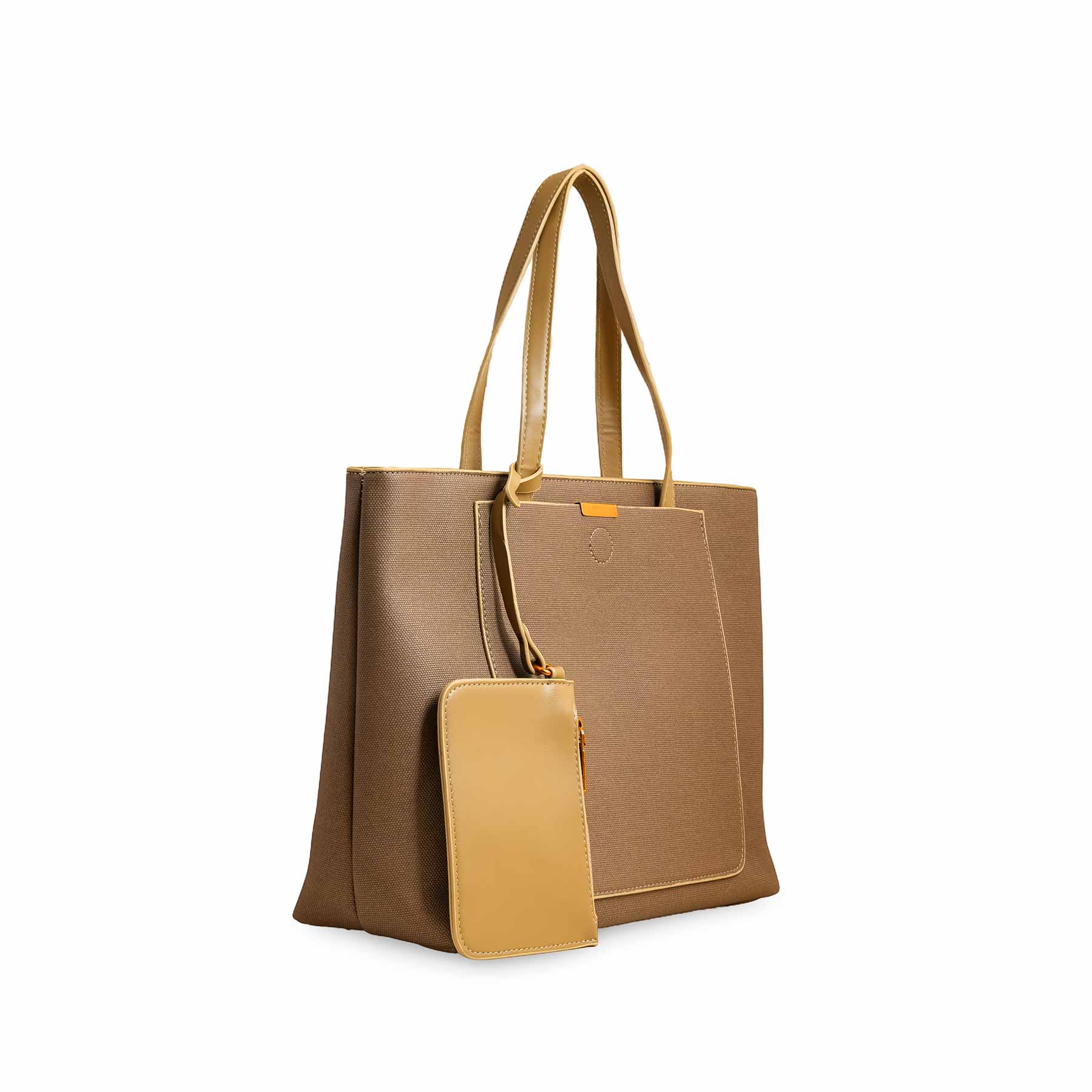 Khaki Women Formal Shoulder Bag P36227 - Image 3