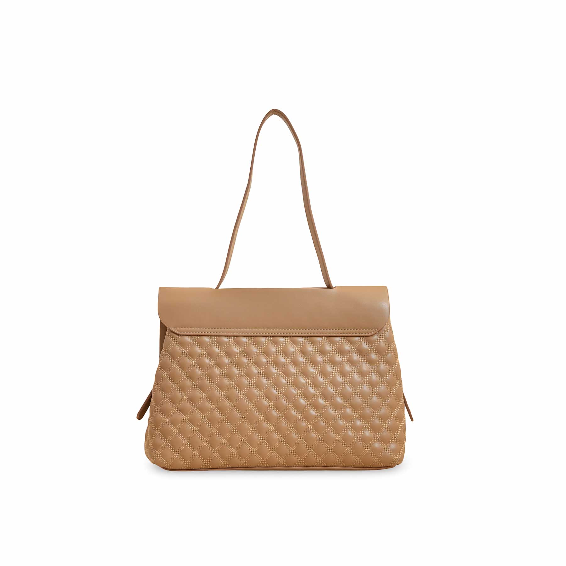 Khaki Women Formal Shoulder Bag P36230 - Image 4