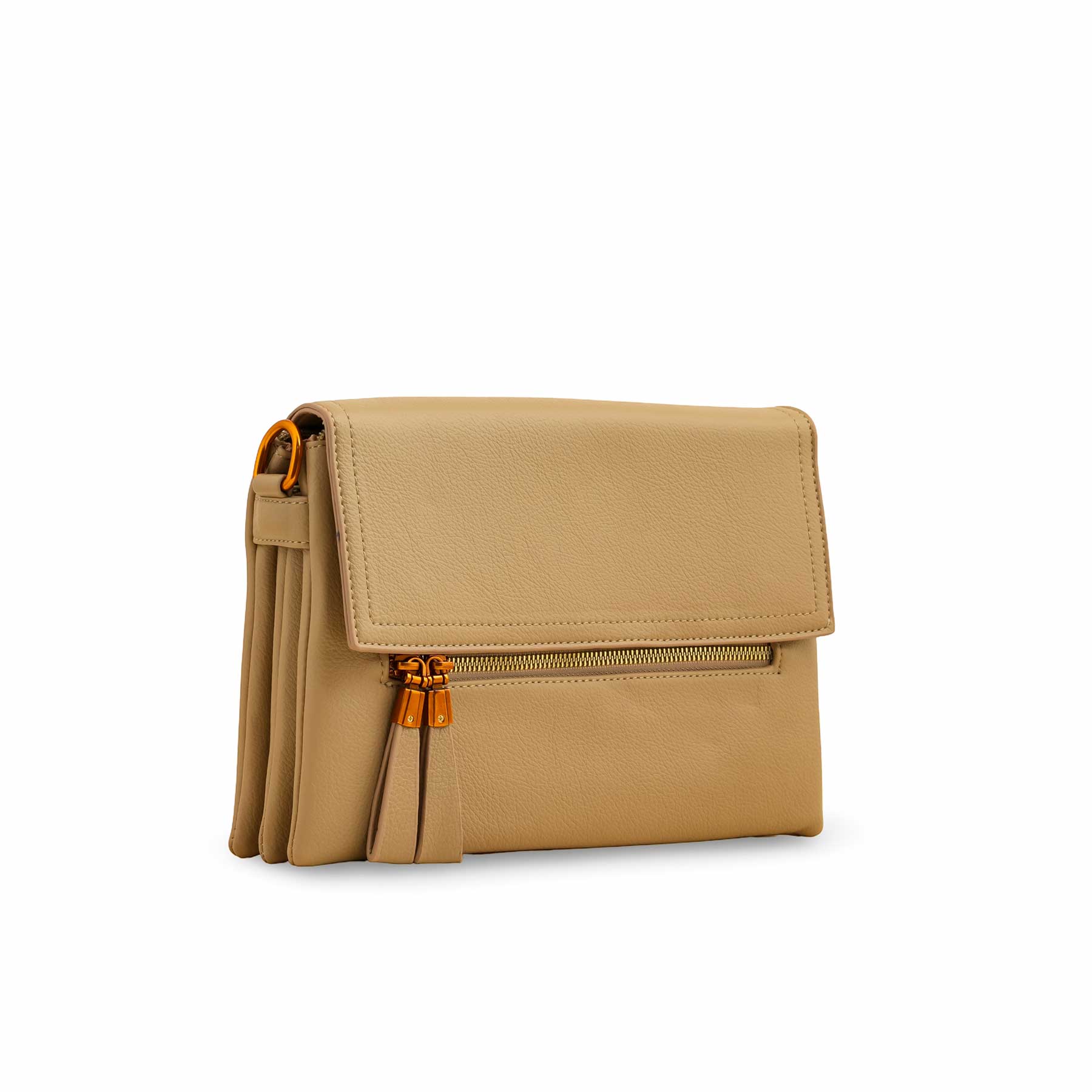 Khaki Women Formal Shoulder Bag P36362 - Image 3