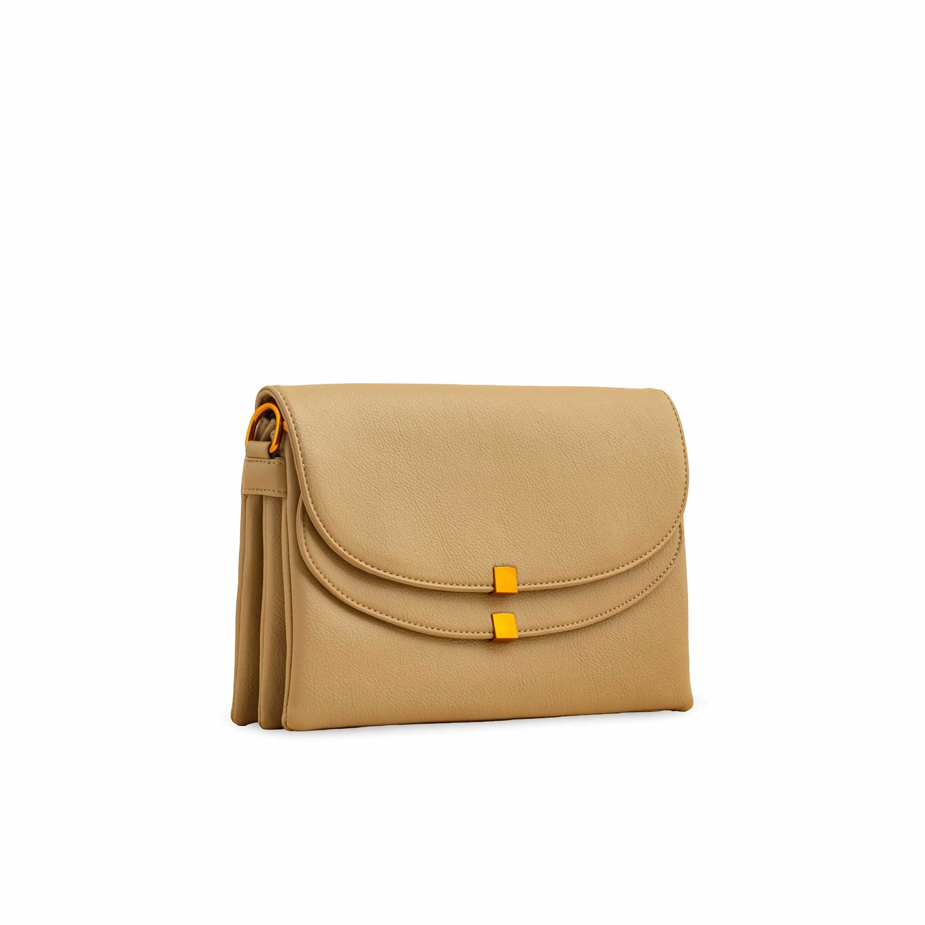 Khaki Women Formal Shoulder Bag P36364 - Image 3