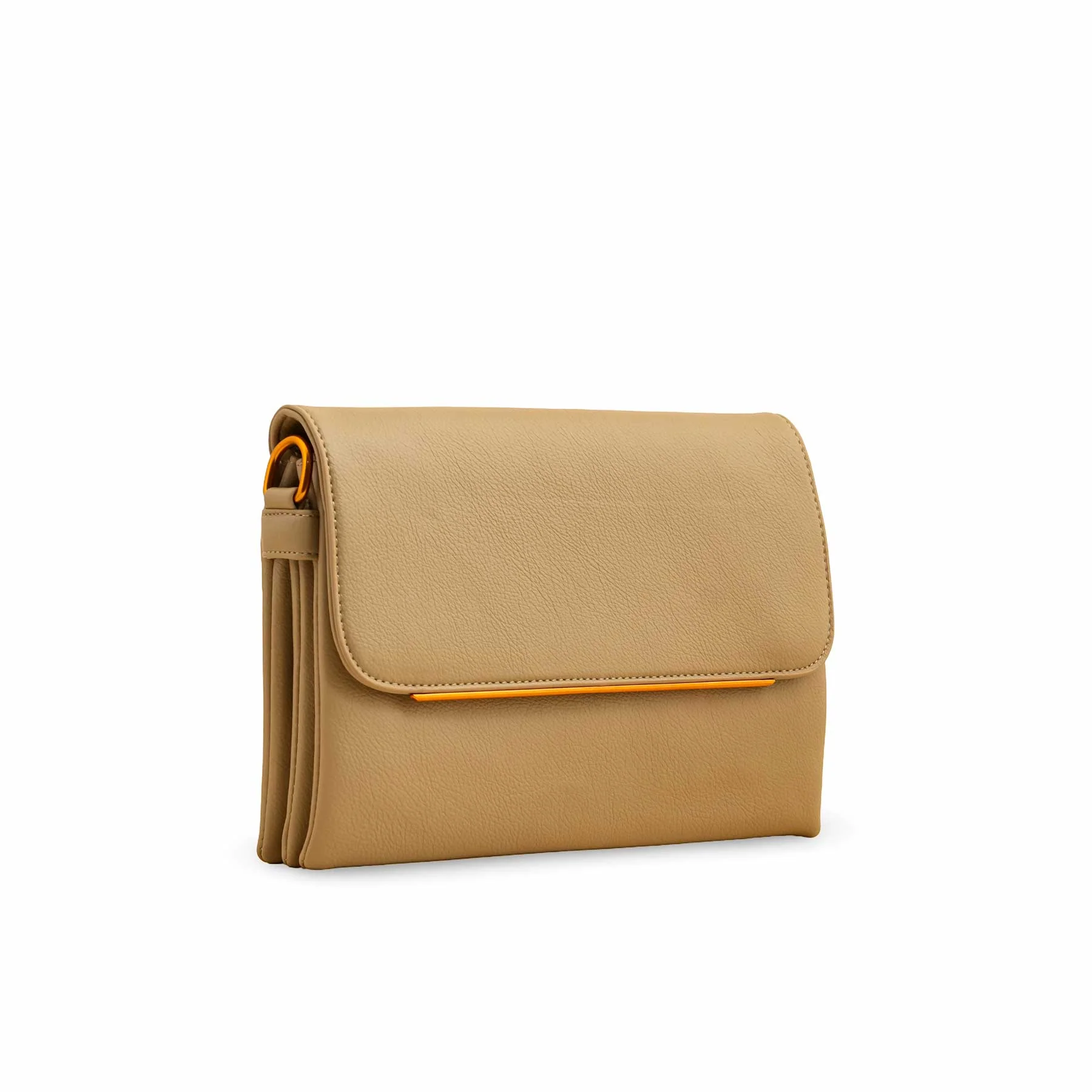Khaki Women Formal Shoulder Bag P36366 - Image 3