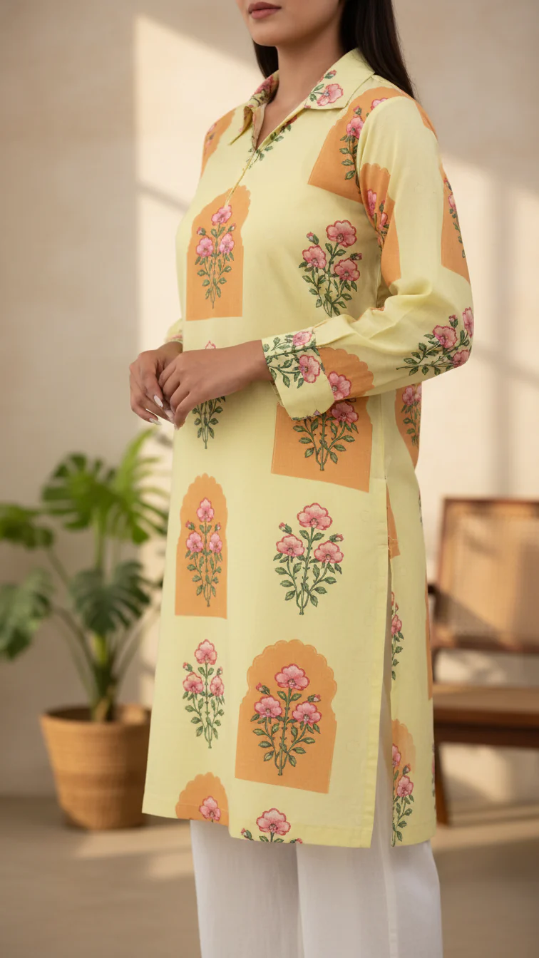 Naz e Gull<br>Printed Shirt PW5158