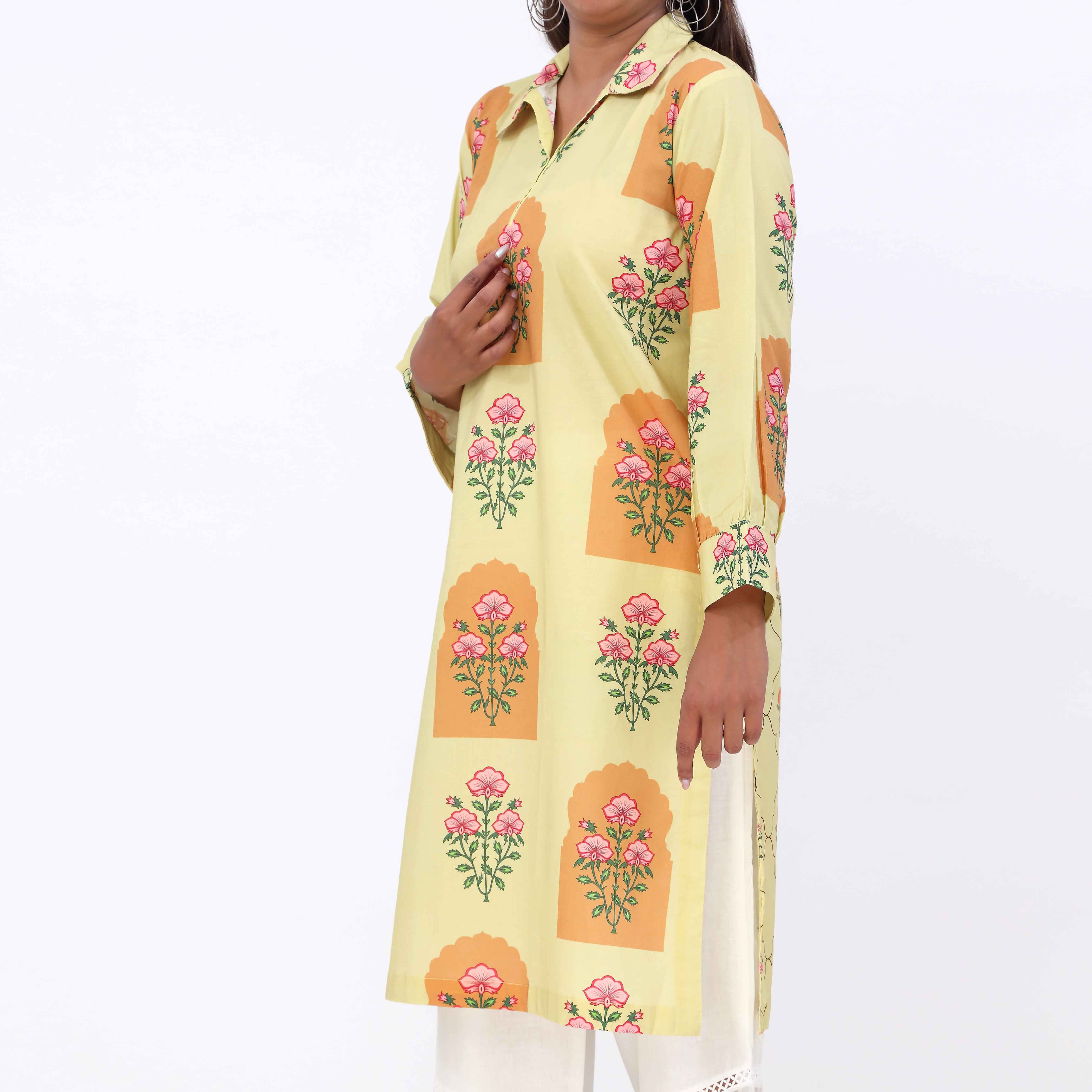 Naz e Gull<br>Printed Shirt PW5158 - Image 5