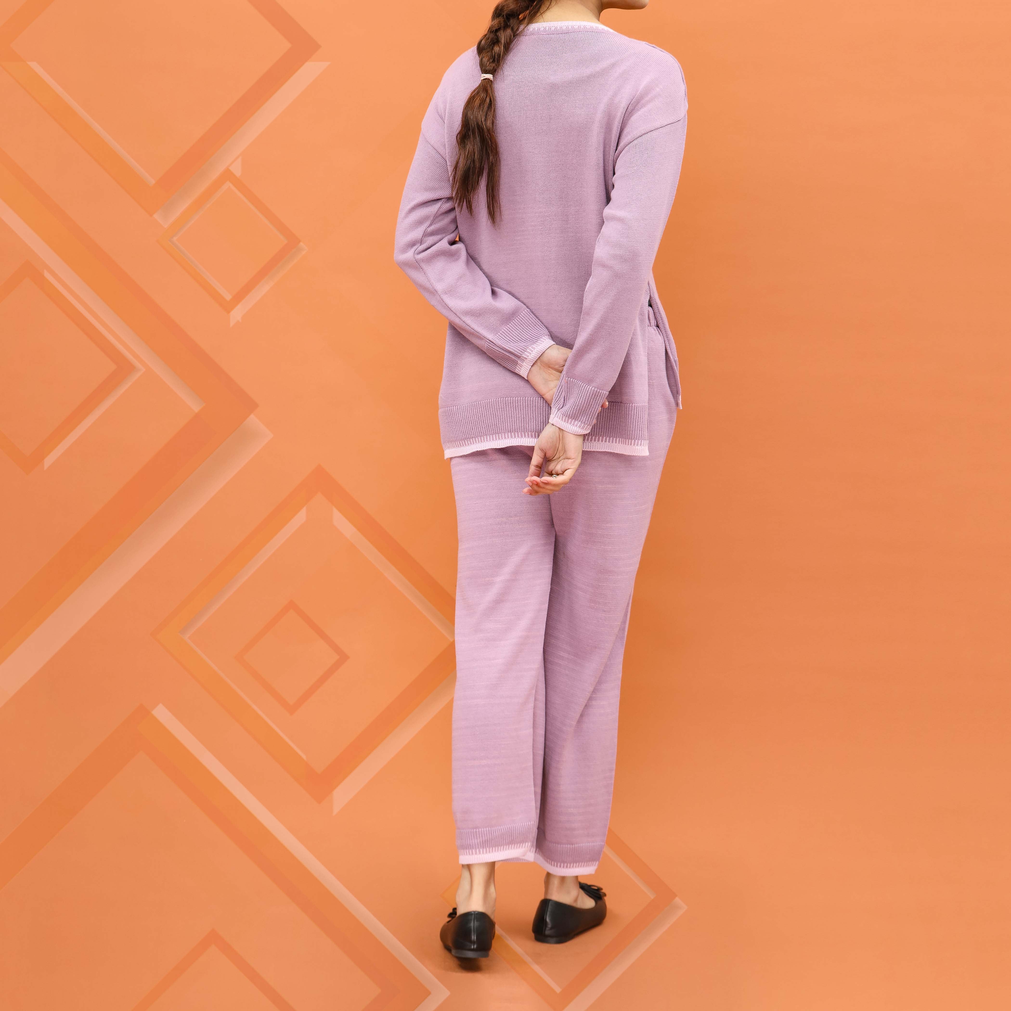 Lilac Cotton Co-ord Set PW4846 - Image 3