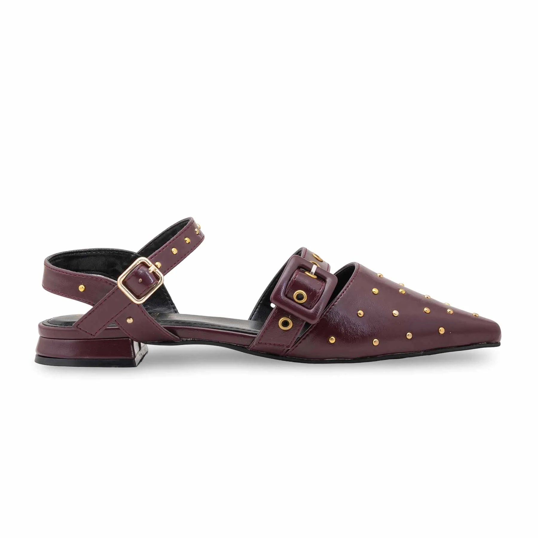 Maroon Back Open For Women WN5489 - Image 2