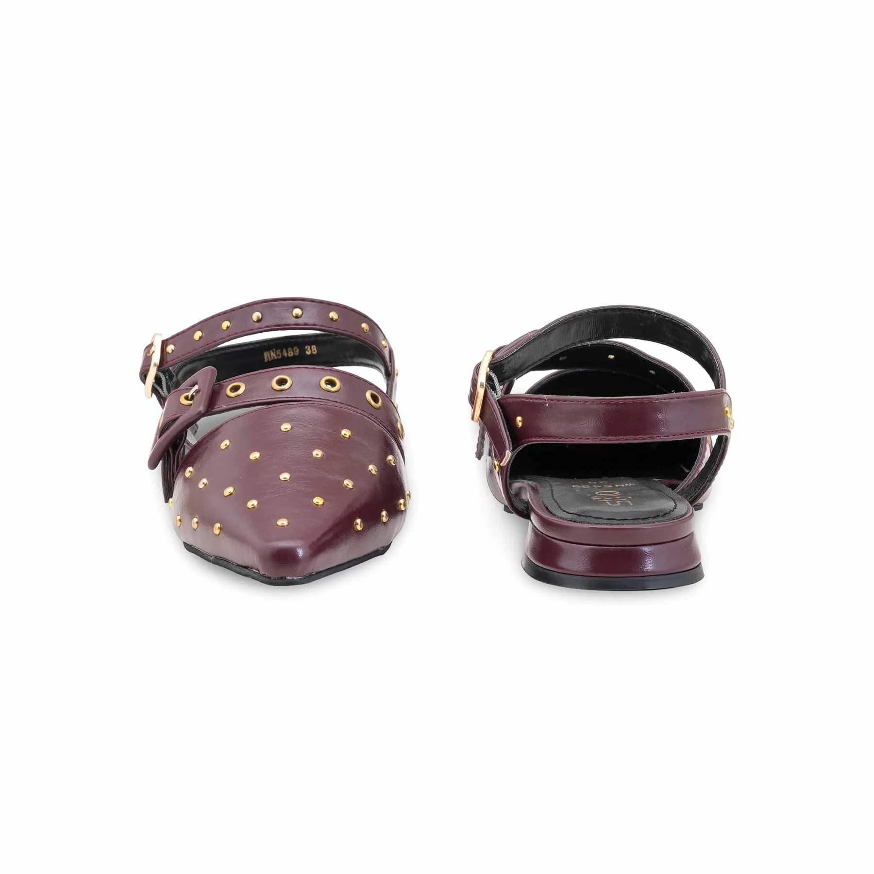 Maroon Back Open For Women WN5489 - Image 4