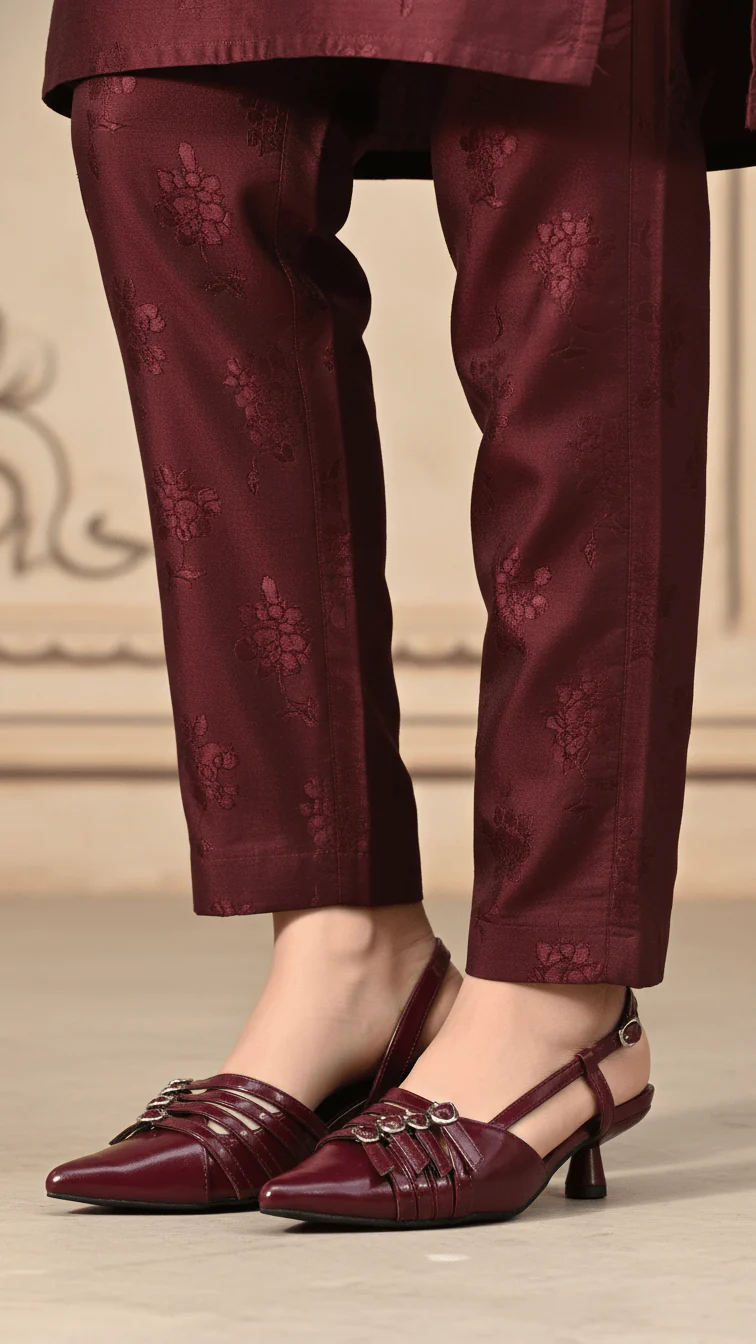 Maroon Back Open For Women WN5506 - Image 2