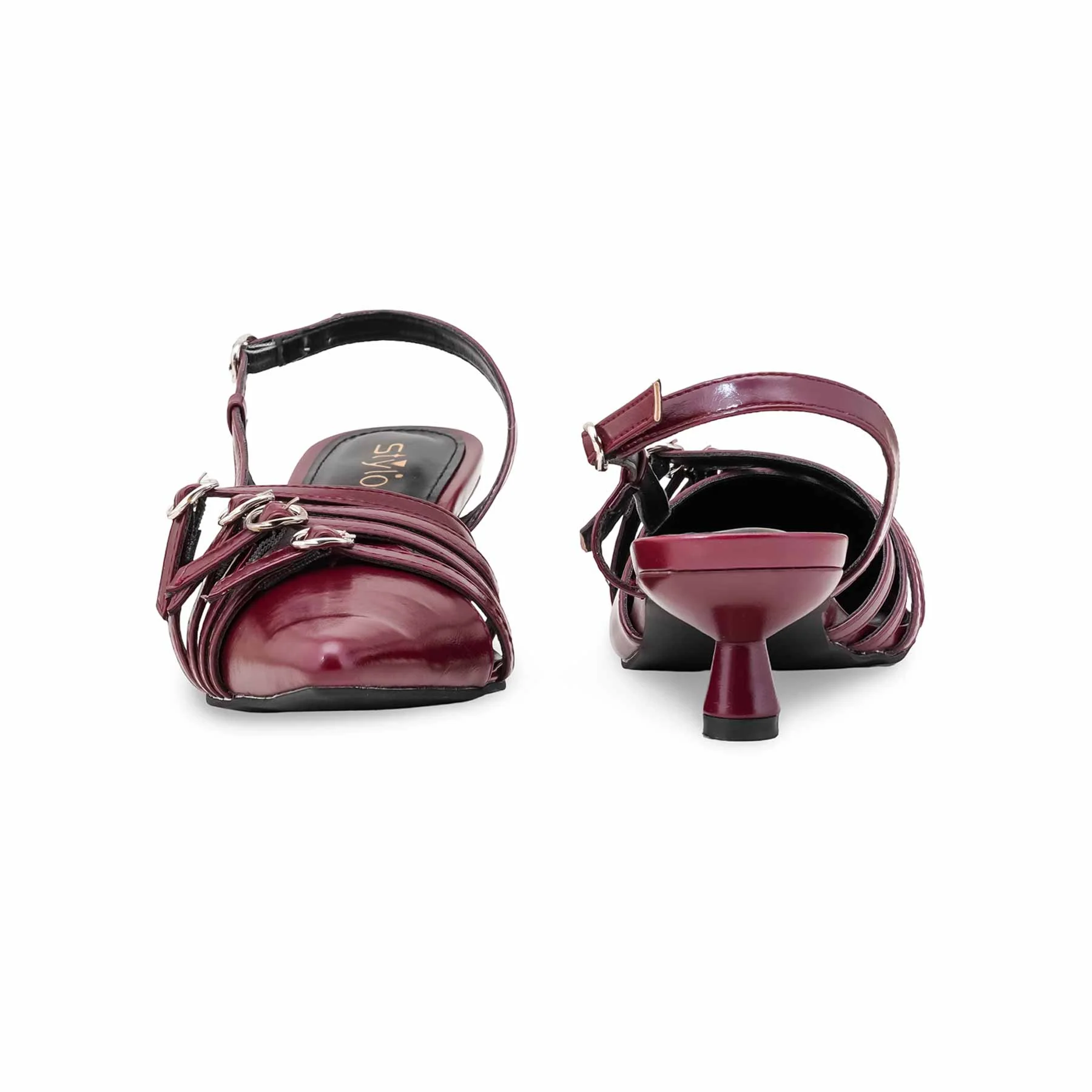 Maroon Back Open For Women WN5506 - Image 5