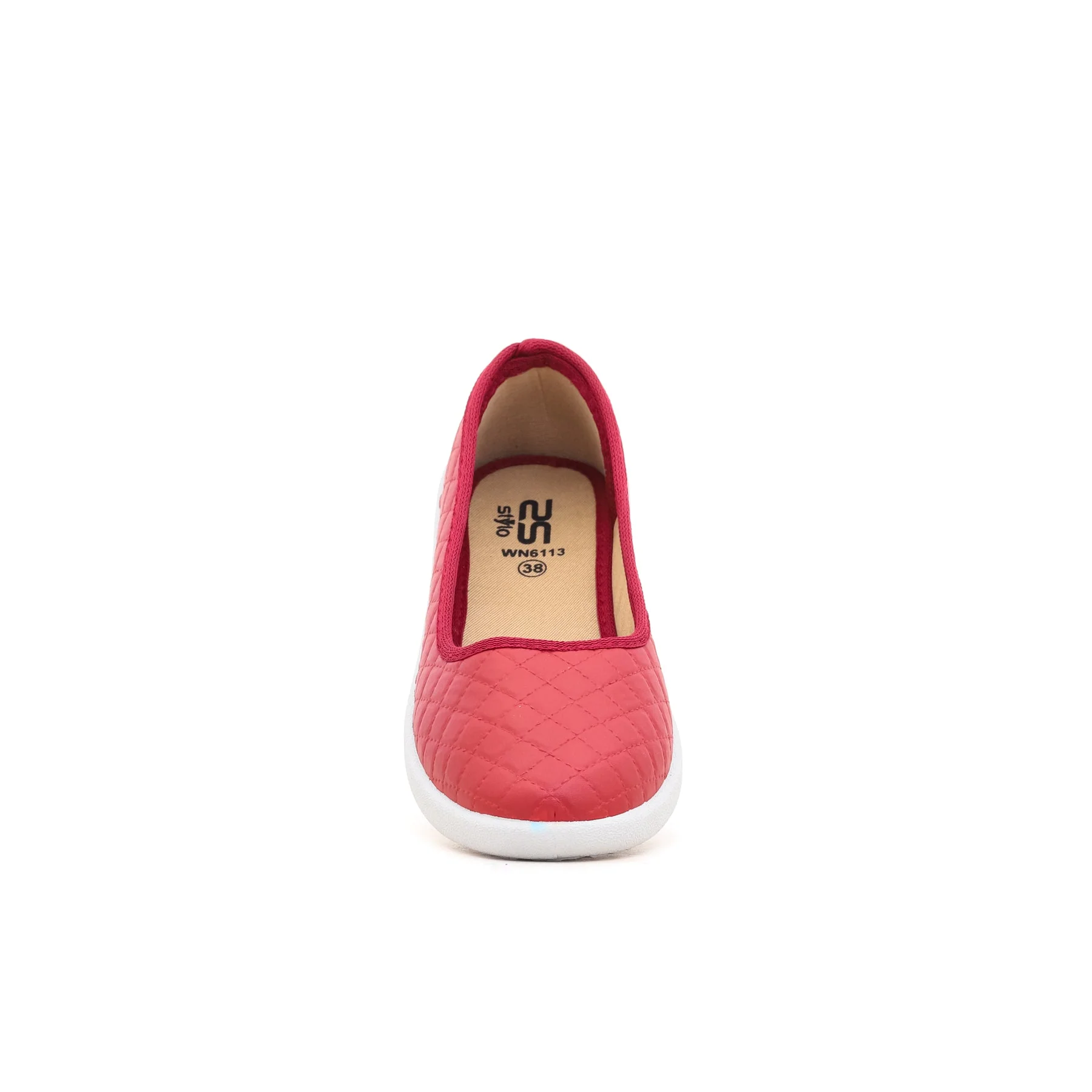 Maroon Canvas Slip On WN6113 - Image 3