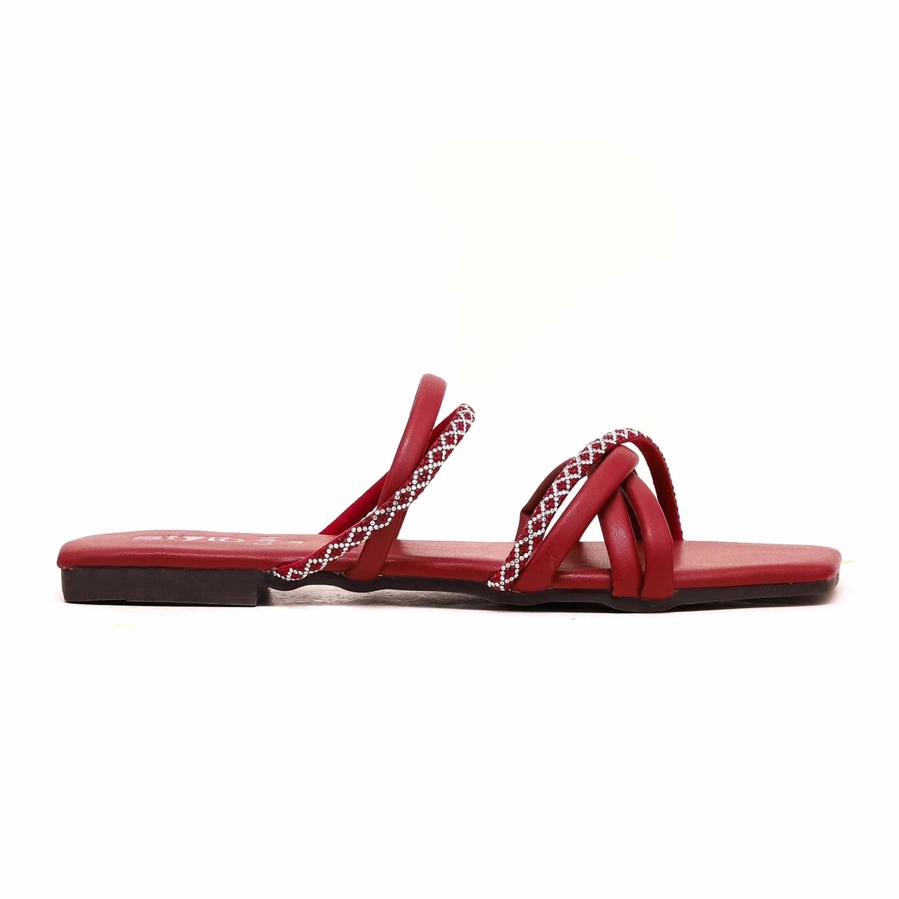 Maroon Casual Slipper CL1876 - Image 2