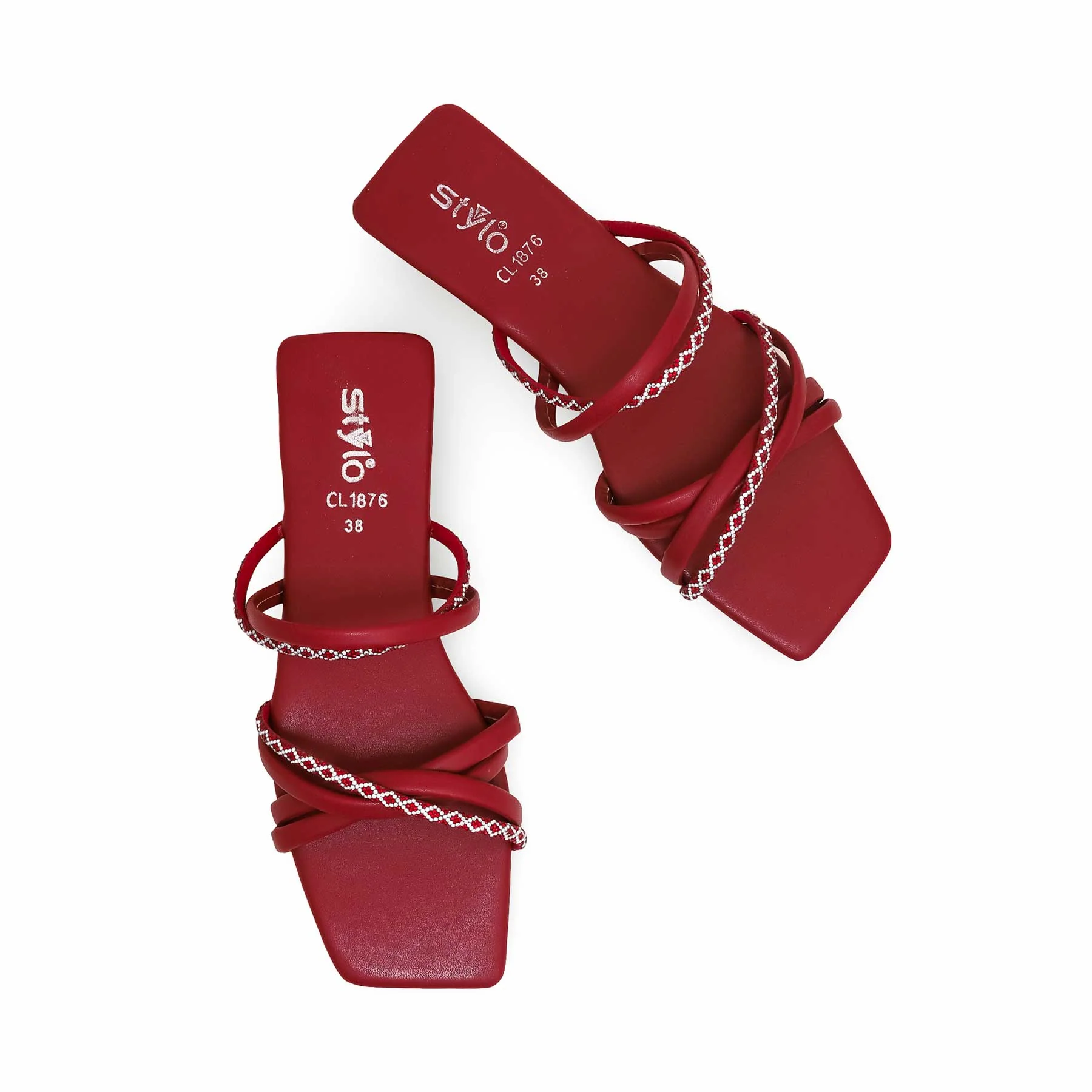 Maroon Casual Slipper CL1876 - Image 5