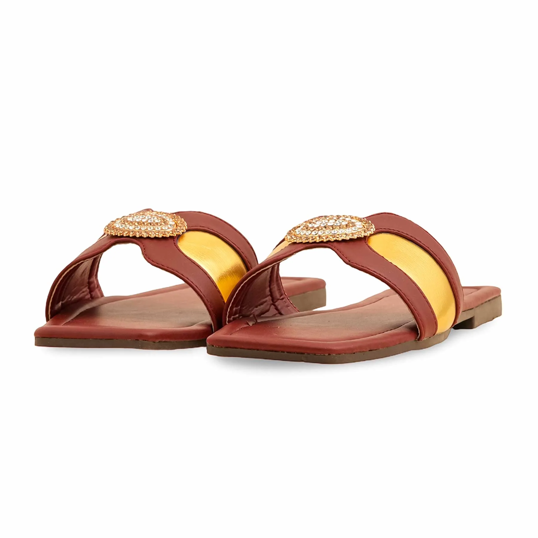 Maroon Casual Slipper CL2047 - Image 3