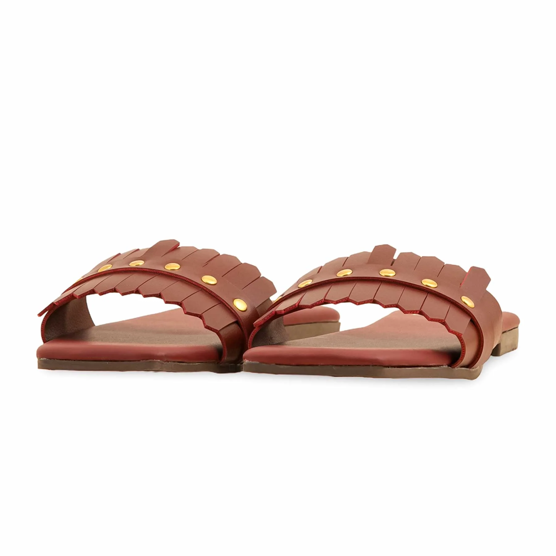 Maroon Casual Slipper CL2054 - Image 3