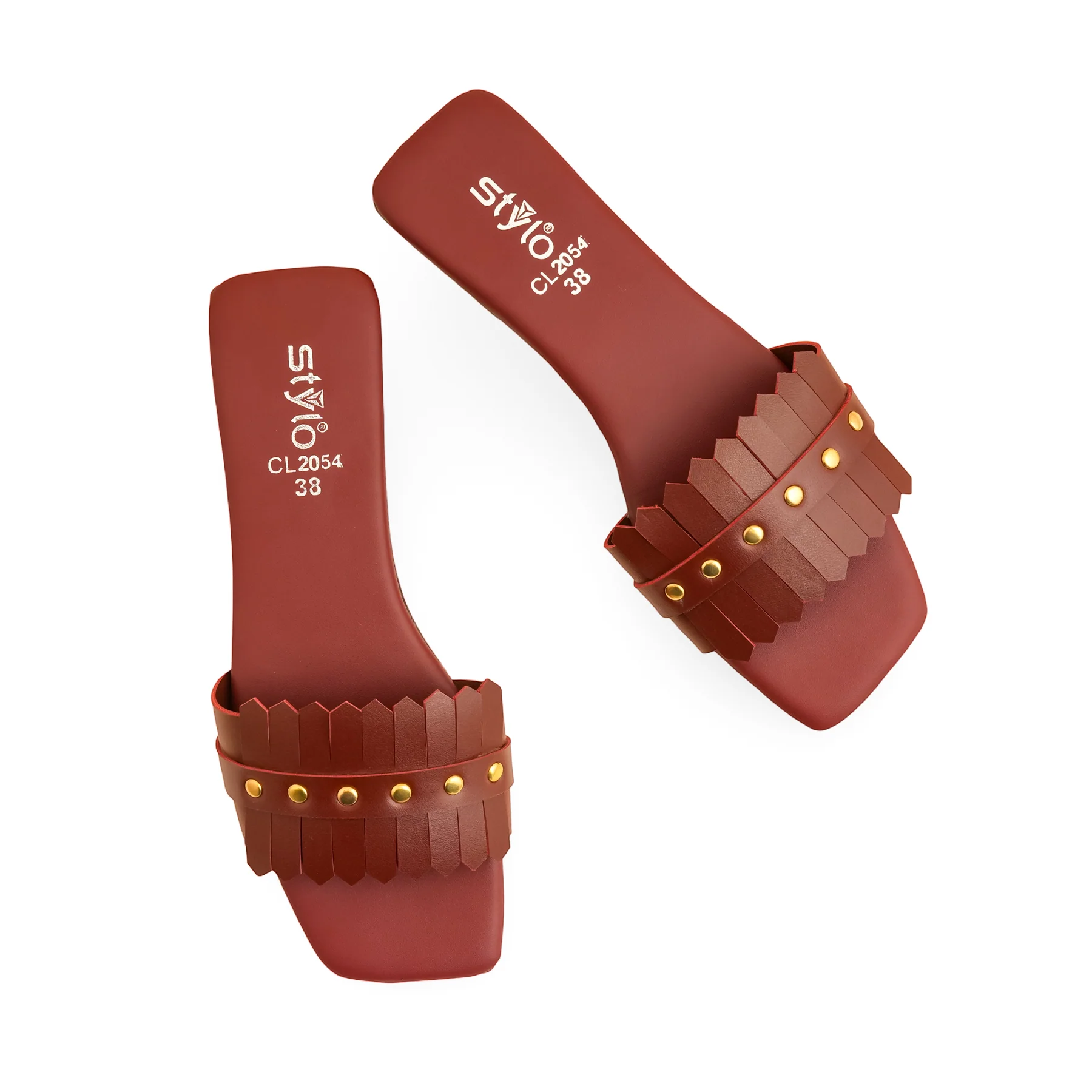 Maroon Casual Slipper CL2054 - Image 5