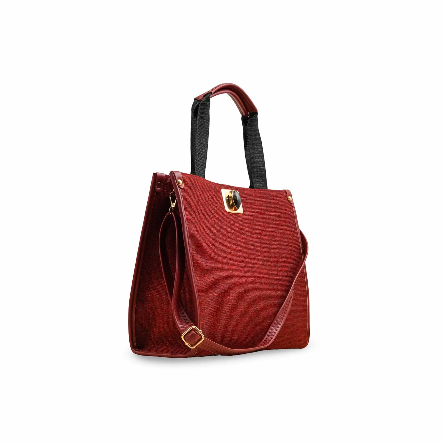 Maroon Casual Hand Bag For Ladies P55821 - Image 3