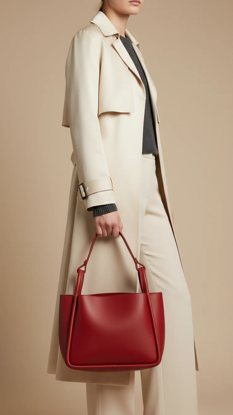 Maroon Casual Hand Bag For Women P55825