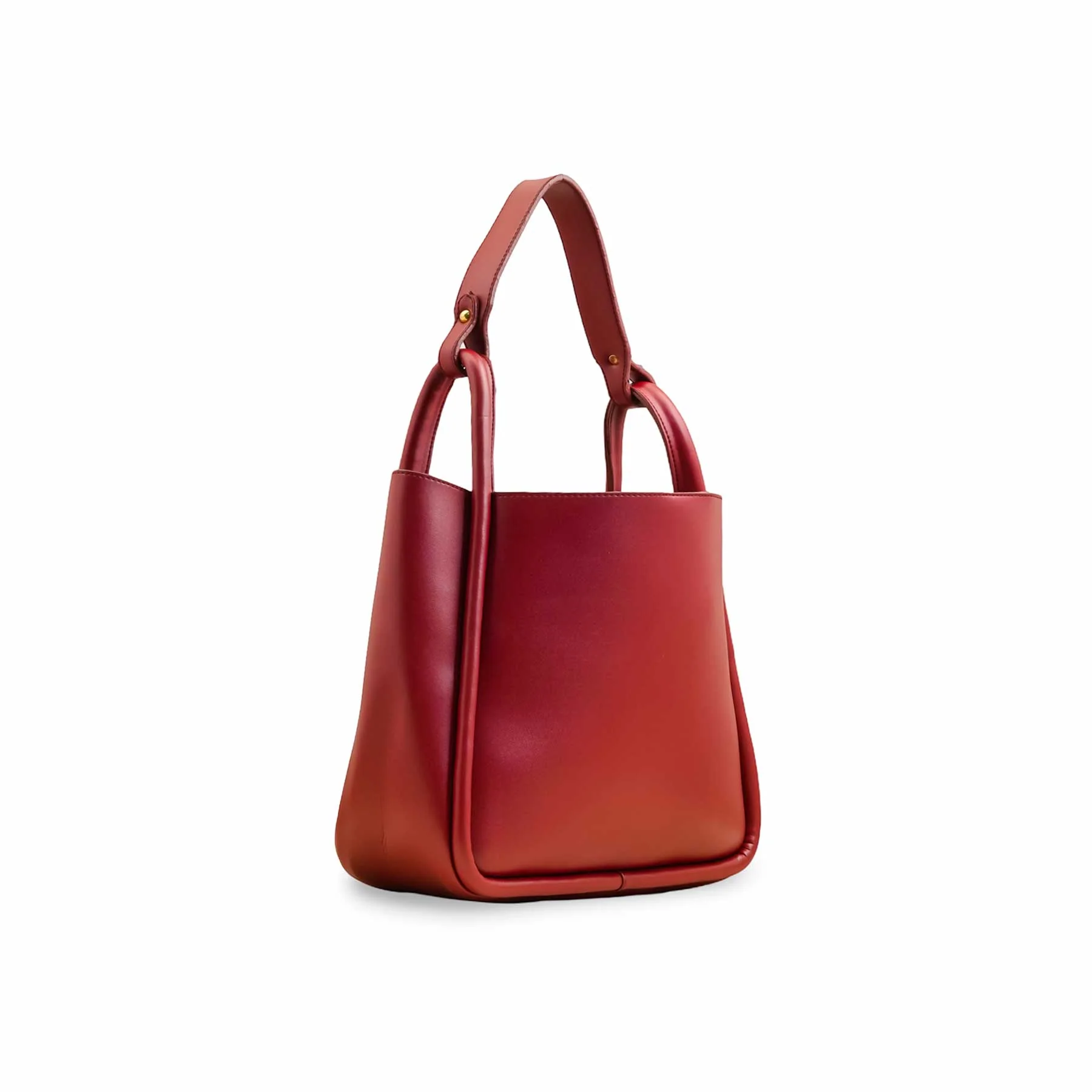 Maroon Casual Hand Bag For Women P55825 - Image 3