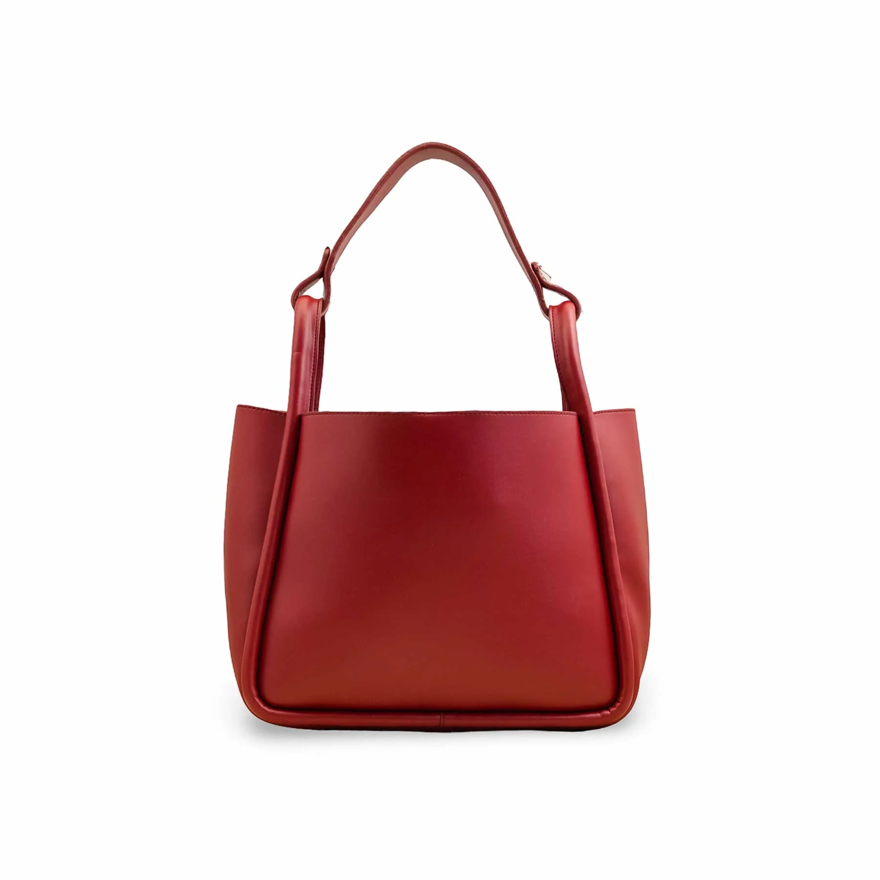 Maroon Casual Hand Bag For Women P55825 - Image 4