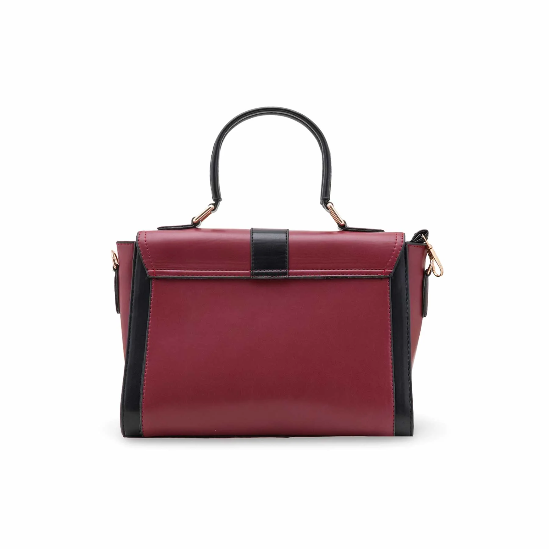 Maroon Casual Hand Bag For Women P55832 - Image 4