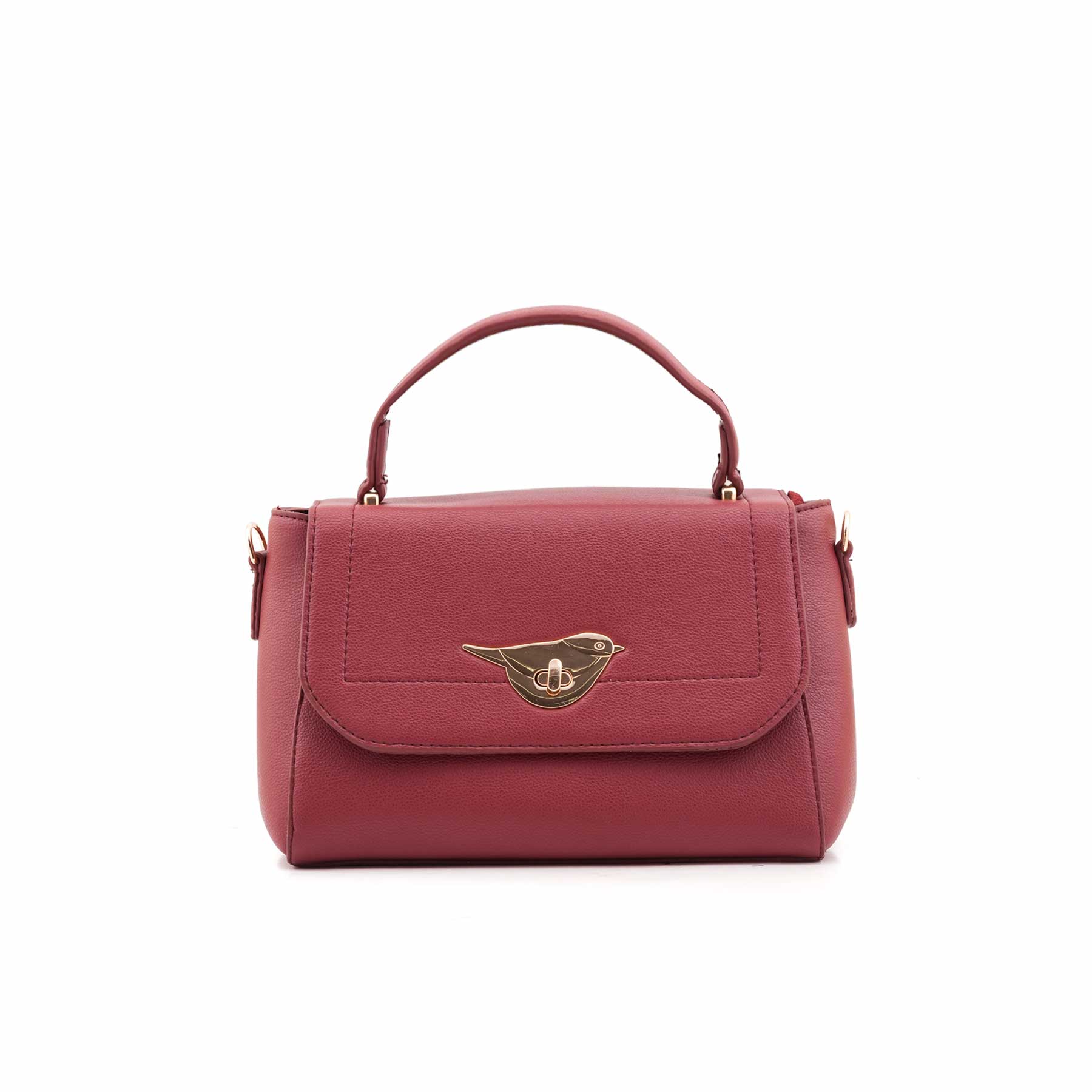 Maroon Casual Hand Bag For Women P55867 - Image 2