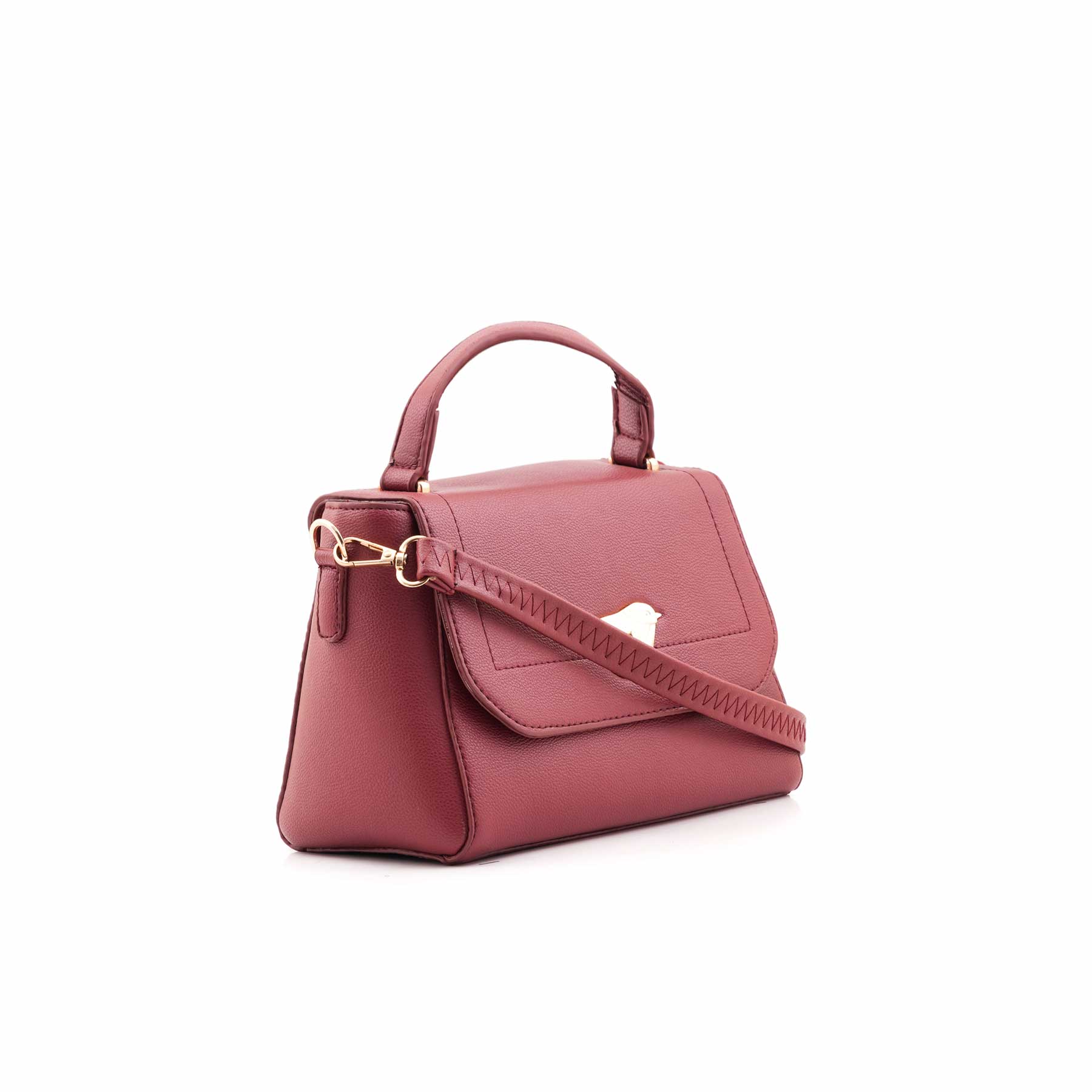 Maroon Casual Hand Bag For Women P55867 - Image 3