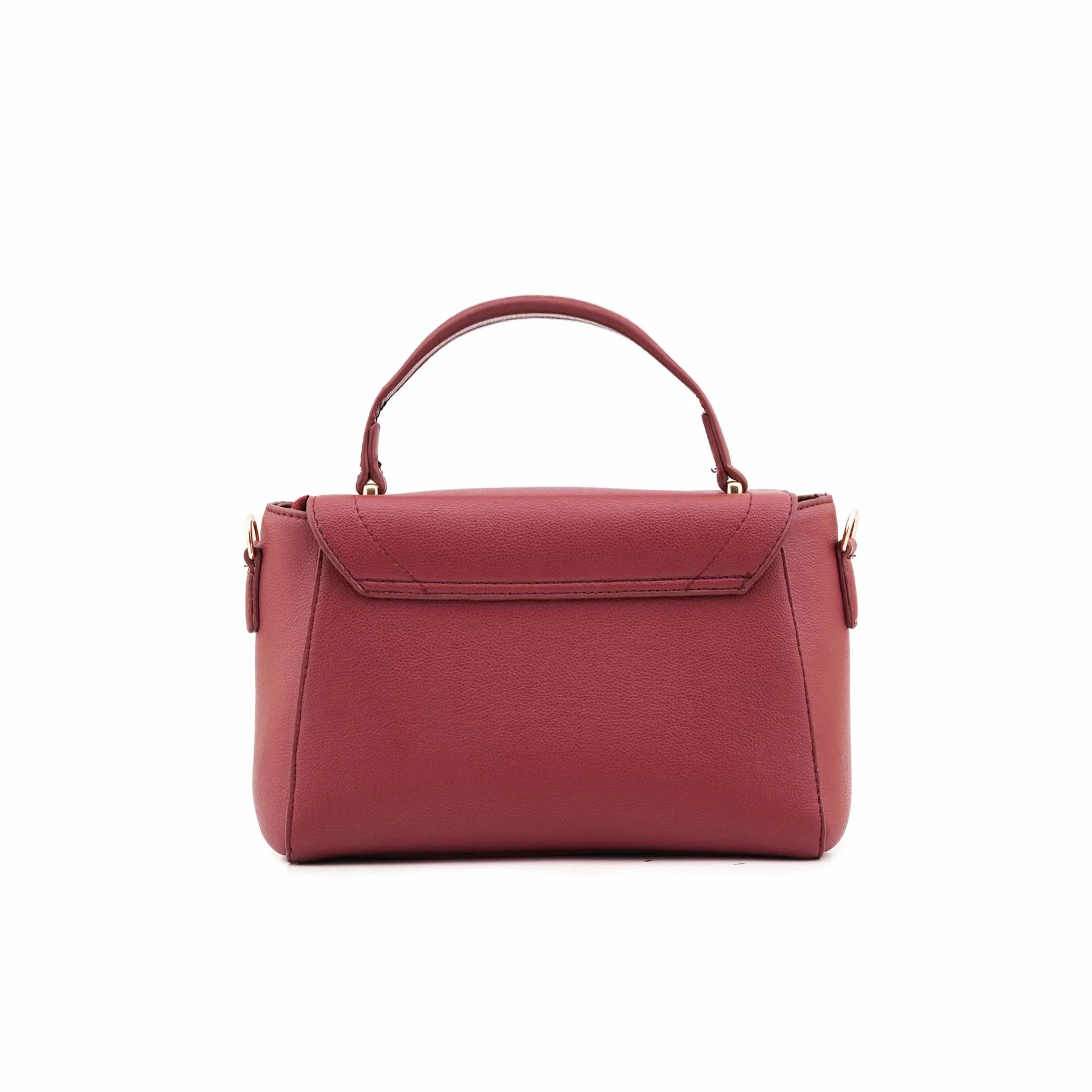 Maroon Casual Hand Bag For Women P55867 - Image 4