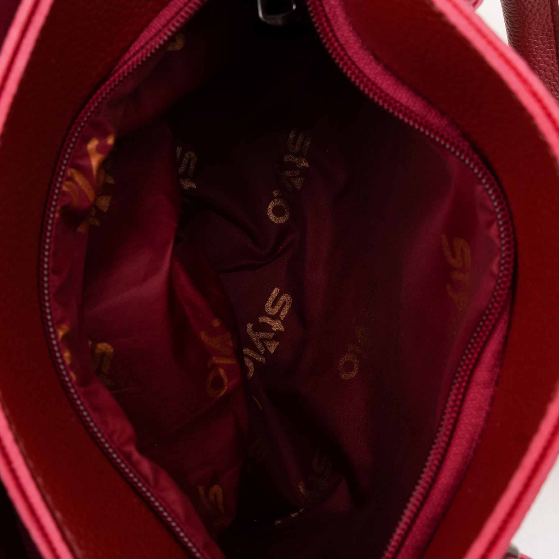 Maroon Casual Hand Bag For Women P56260 - Image 6